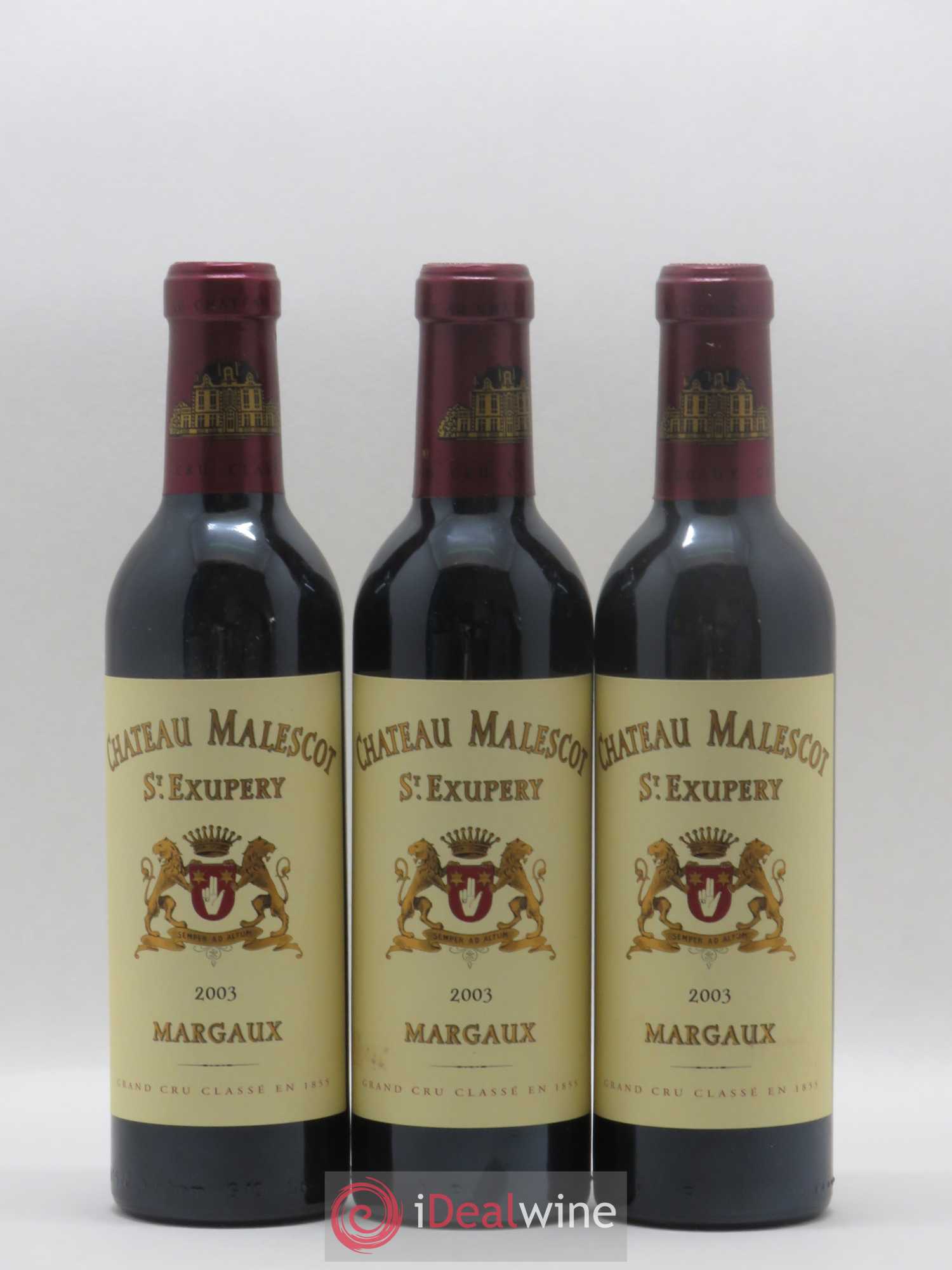 Château Malescot Saint-Exupéry 3ème Grand Cru Classé 2003 - Lot de 24 demi bouteilles - 1