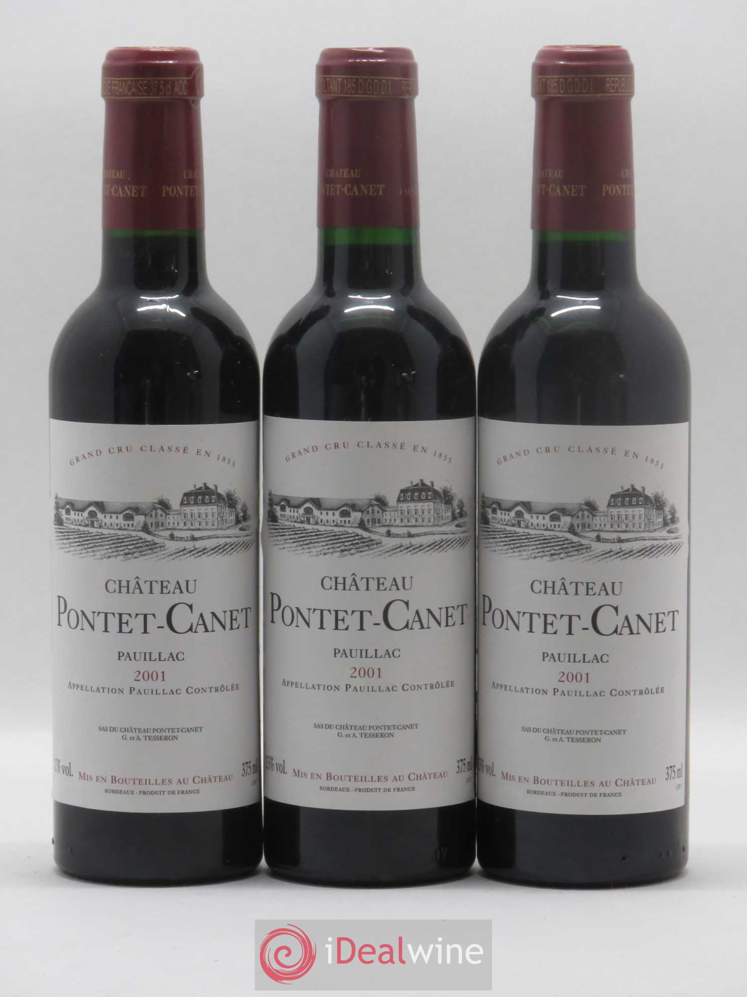 Château Pontet Canet 5ème Grand Cru Classé 2001 - Lot de 12 demi bouteilles - 4