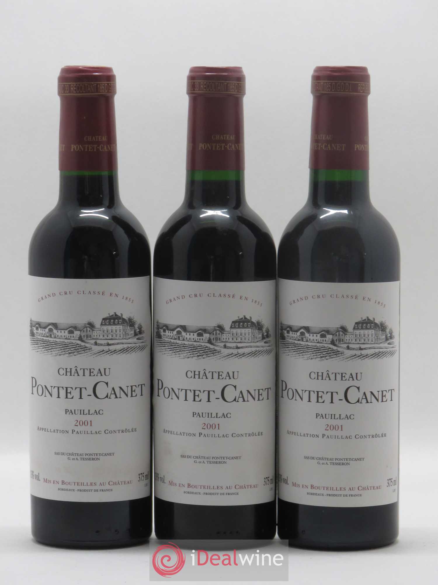 Château Pontet Canet 5ème Grand Cru Classé 2001 - Lot de 12 demi bouteilles - 3