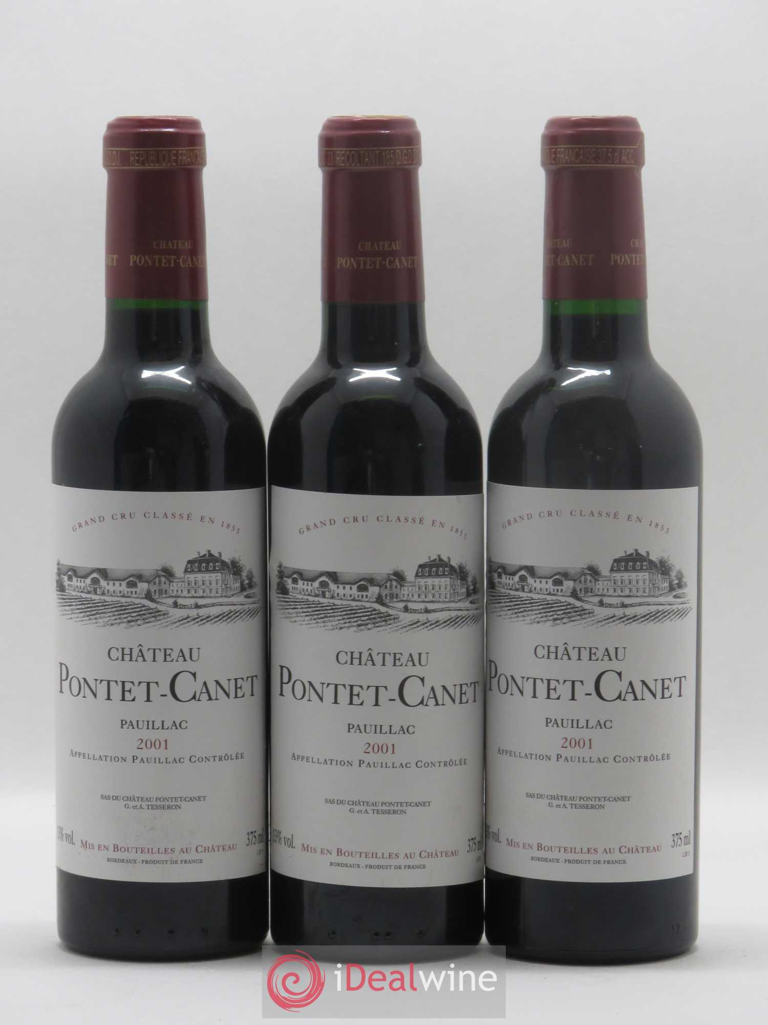 Château Pontet Canet 5ème Grand Cru Classé 2001 - Lot de 12 demi bouteilles - 4