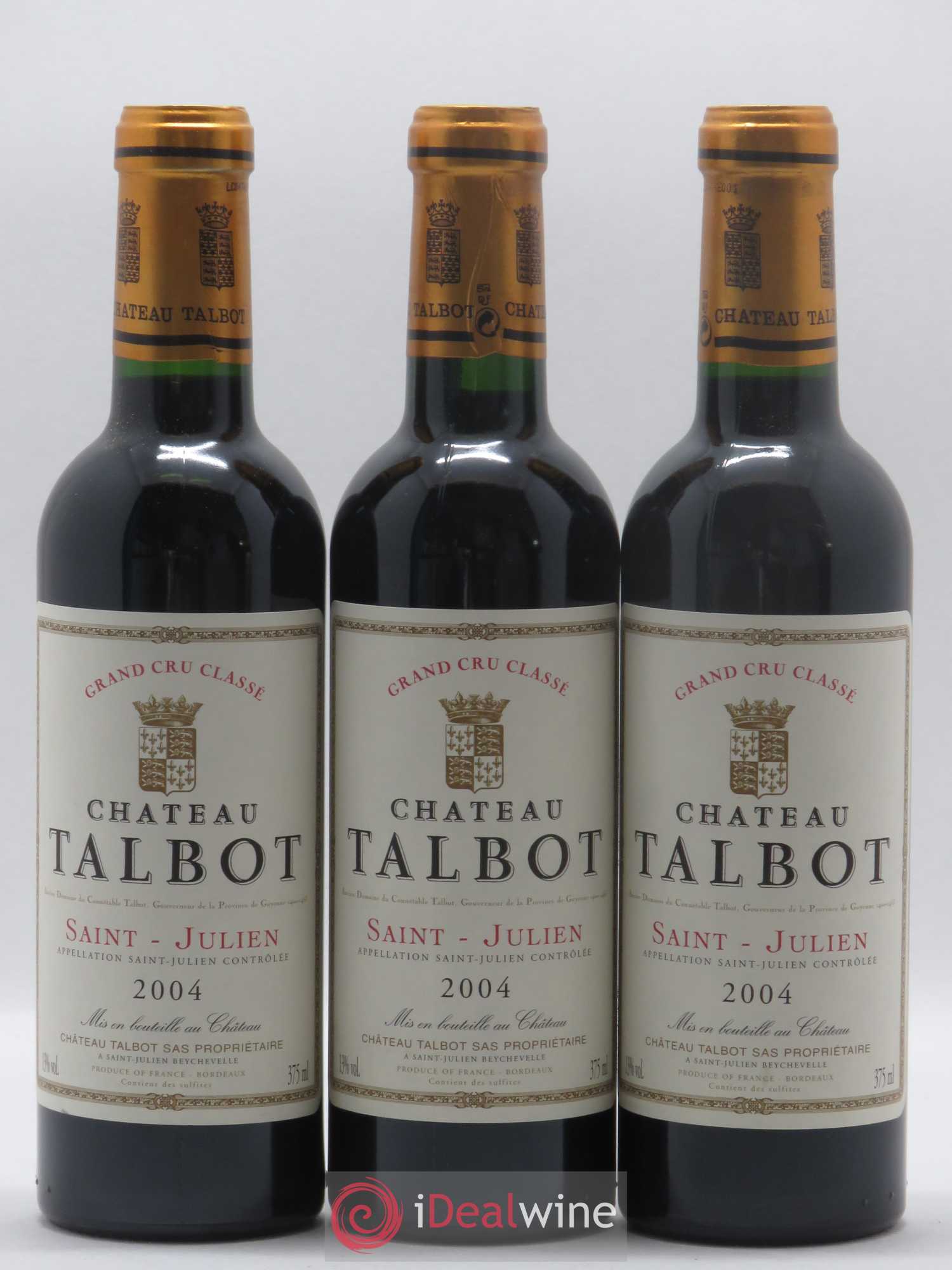 Château Talbot 4ème Grand Cru Classé 2004 - Lot de 24 demi bouteilles - 2