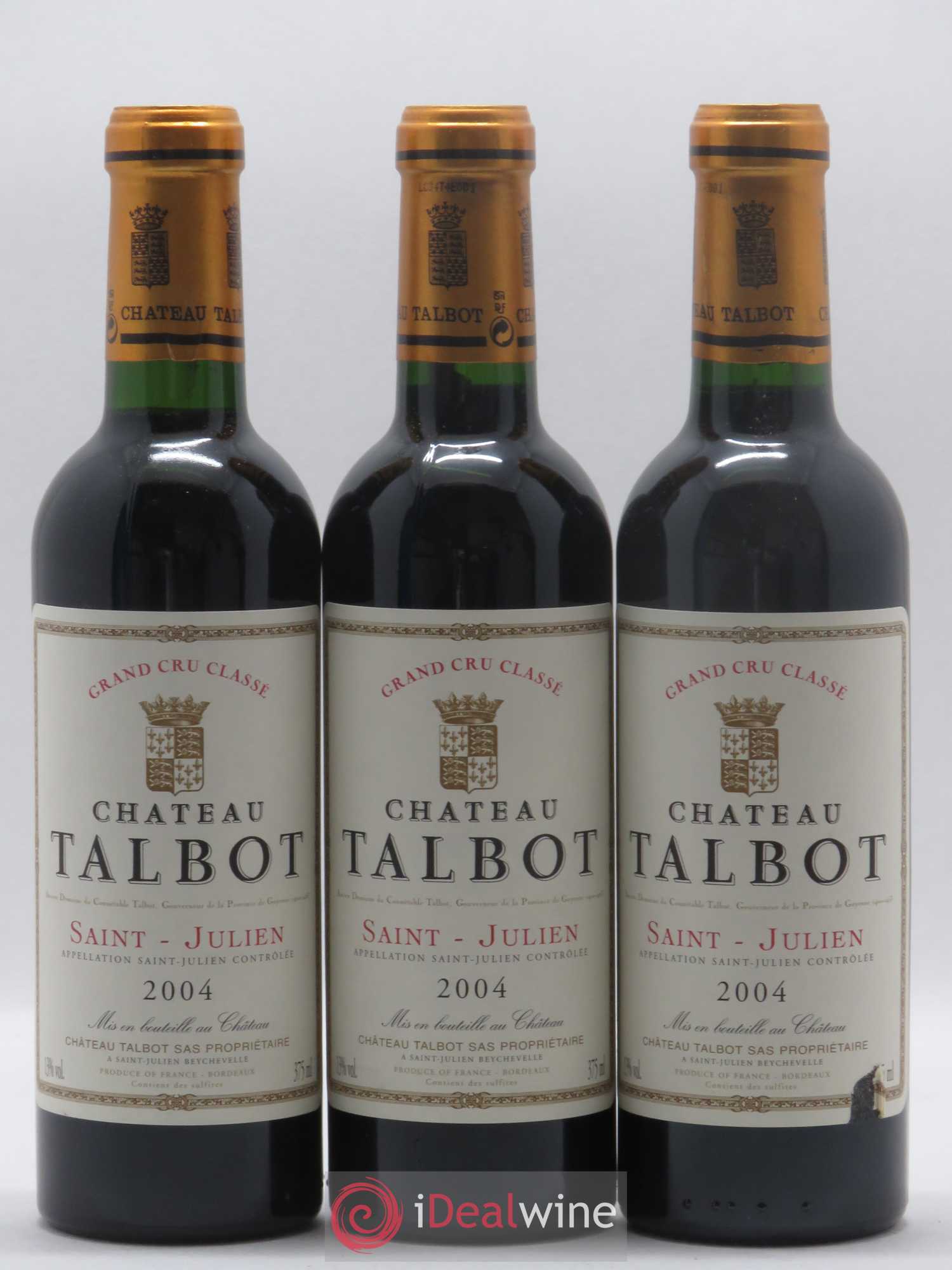 Château Talbot 4ème Grand Cru Classé 2004 - Lot de 24 demi bouteilles - 3