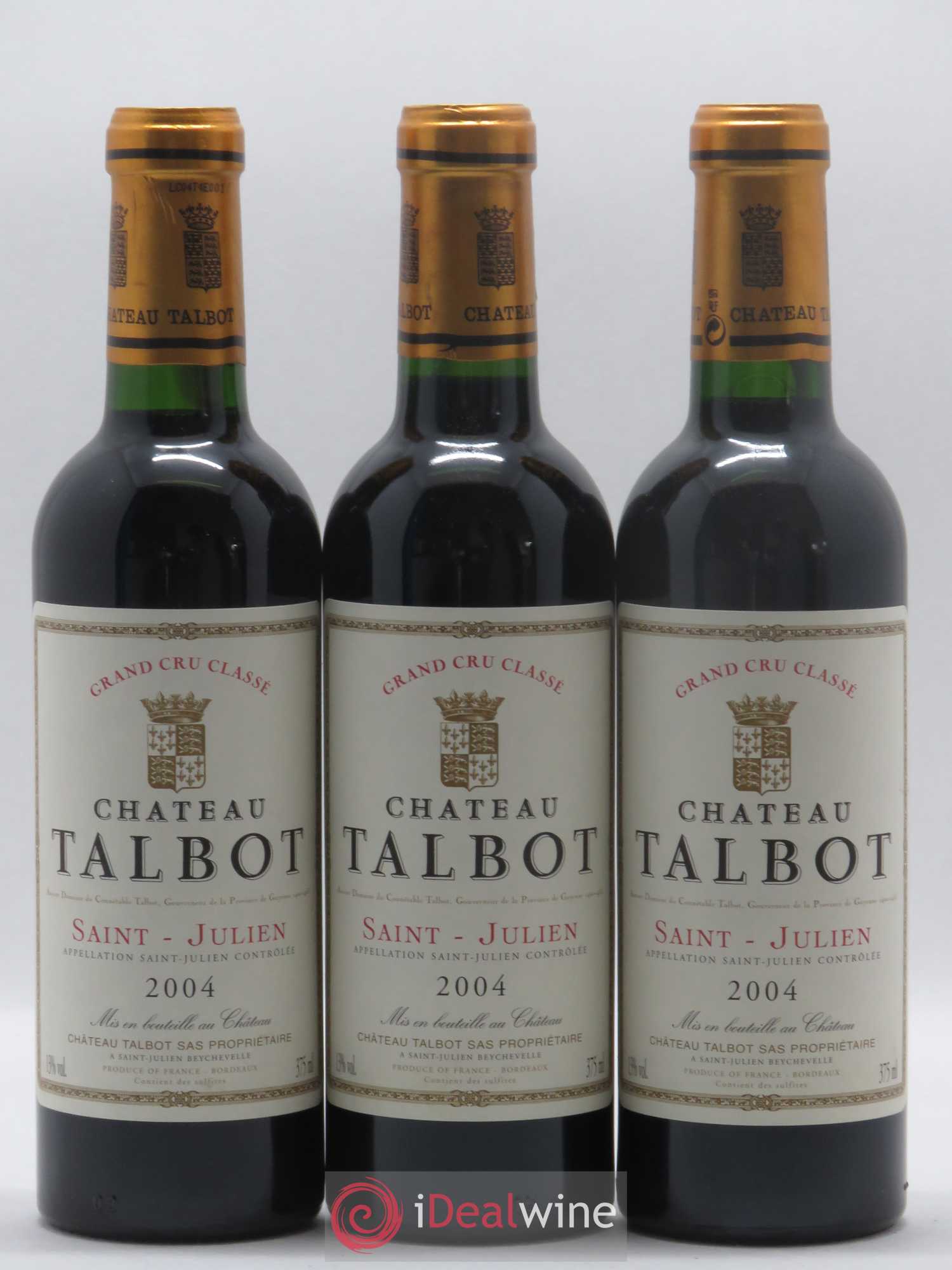 Château Talbot 4ème Grand Cru Classé 2004 - Lot de 24 demi bouteilles - 5