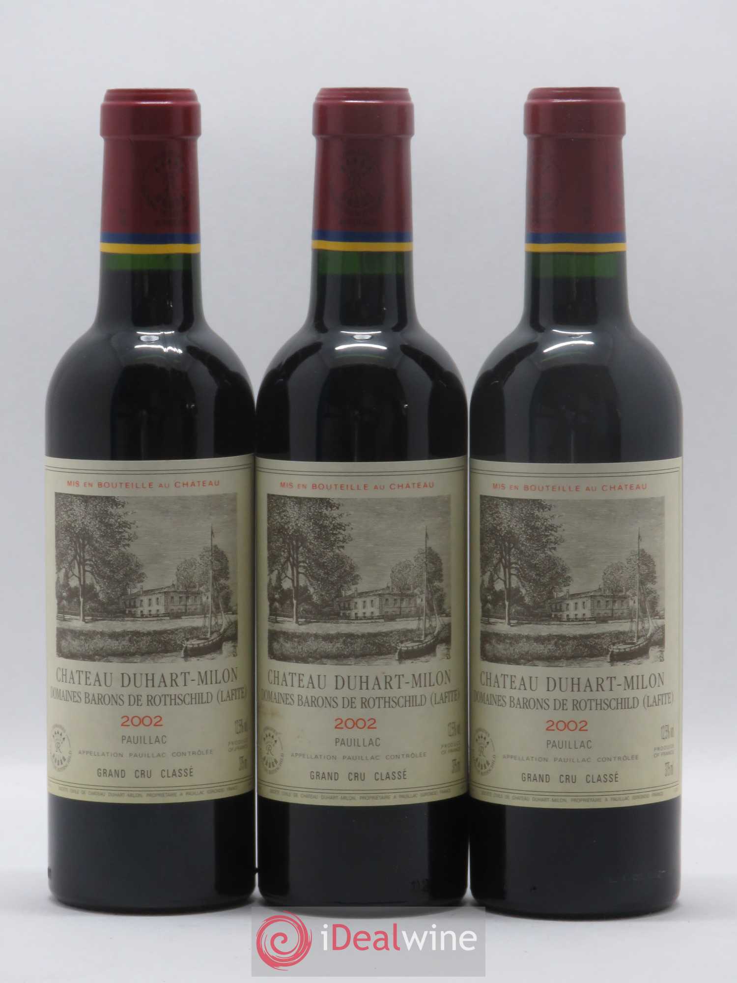 Château Duhart-Milon 4ème Grand Cru Classé 2002 - Lot de 24 demi bouteilles - 1