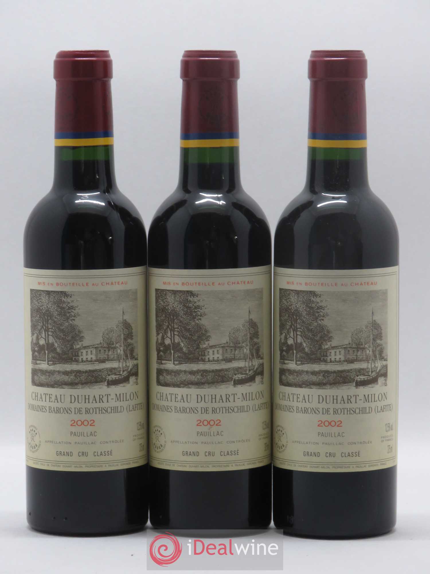 Château Duhart-Milon 4ème Grand Cru Classé 2002 - Lot de 24 demi bouteilles - 8
