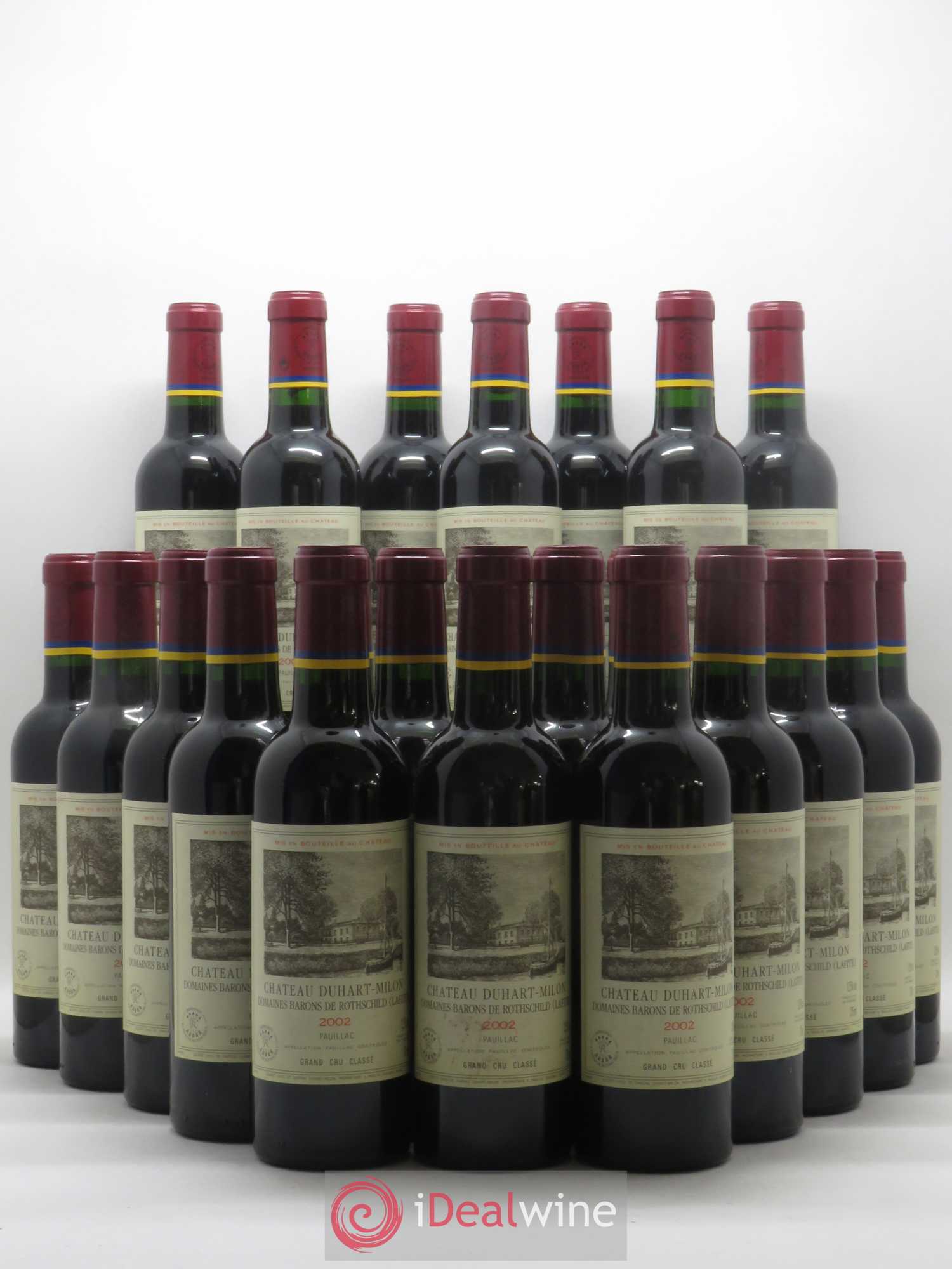 Château Duhart-Milon 4ème Grand Cru Classé 2002 - Lot de 24 demi bouteilles - 0