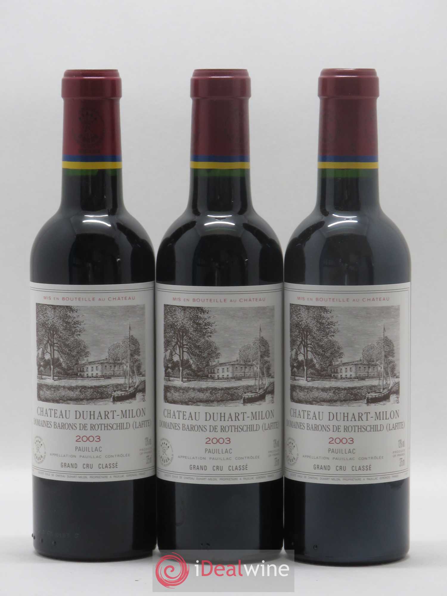 Château Duhart-Milon 4ème Grand Cru Classé 2003 - Lot de 24 demi bouteilles - 1