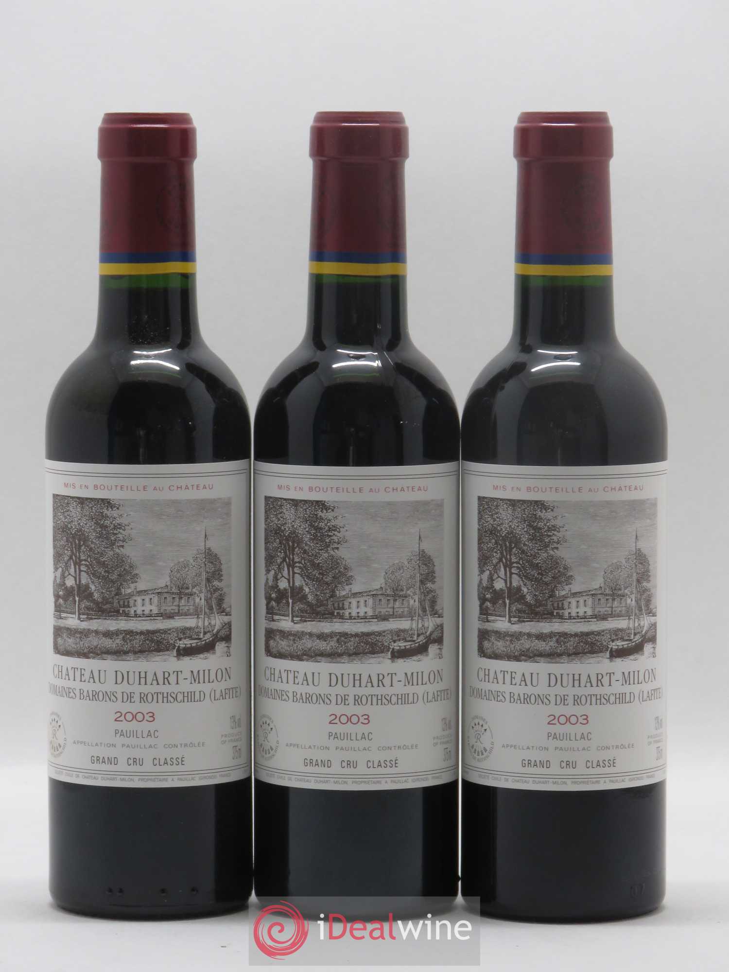 Château Duhart-Milon 4ème Grand Cru Classé 2003 - Lot de 24 demi bouteilles - 4