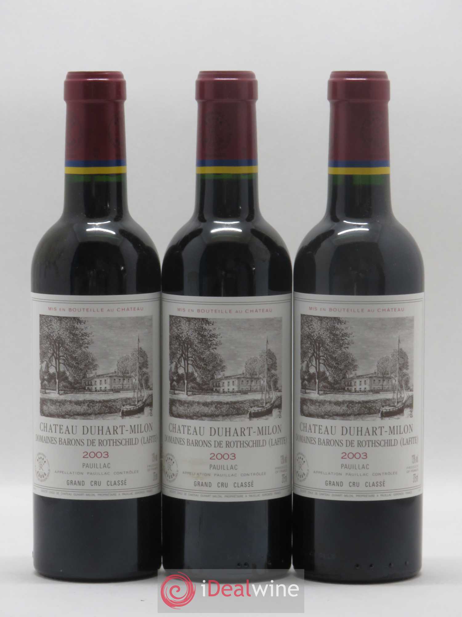 Château Duhart-Milon 4ème Grand Cru Classé 2003 - Lot de 24 demi bouteilles - 6