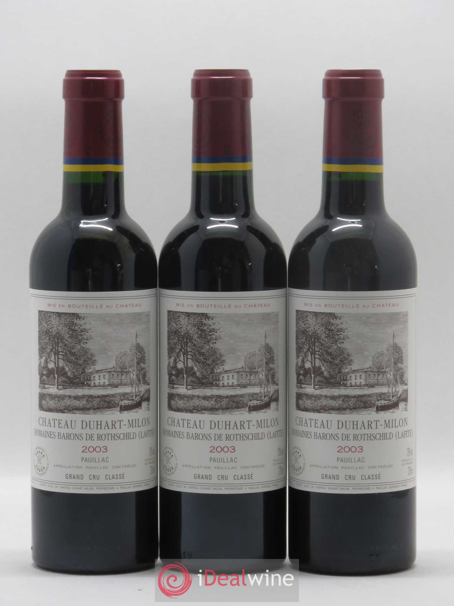 Château Duhart-Milon 4ème Grand Cru Classé 2003 - Lot de 24 demi bouteilles - 8