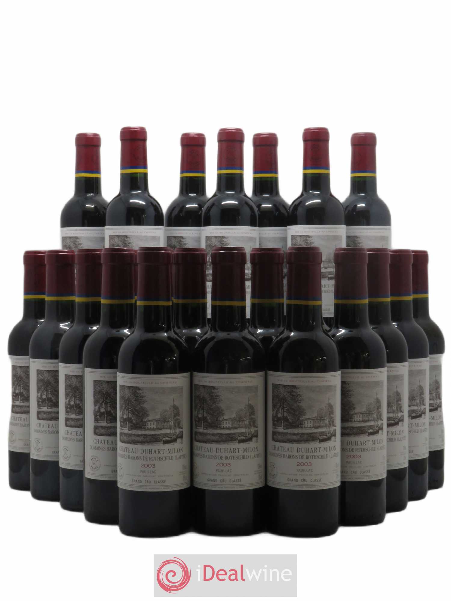 Château Duhart-Milon 4ème Grand Cru Classé 2003 - Lot de 24 demi bouteilles - 0