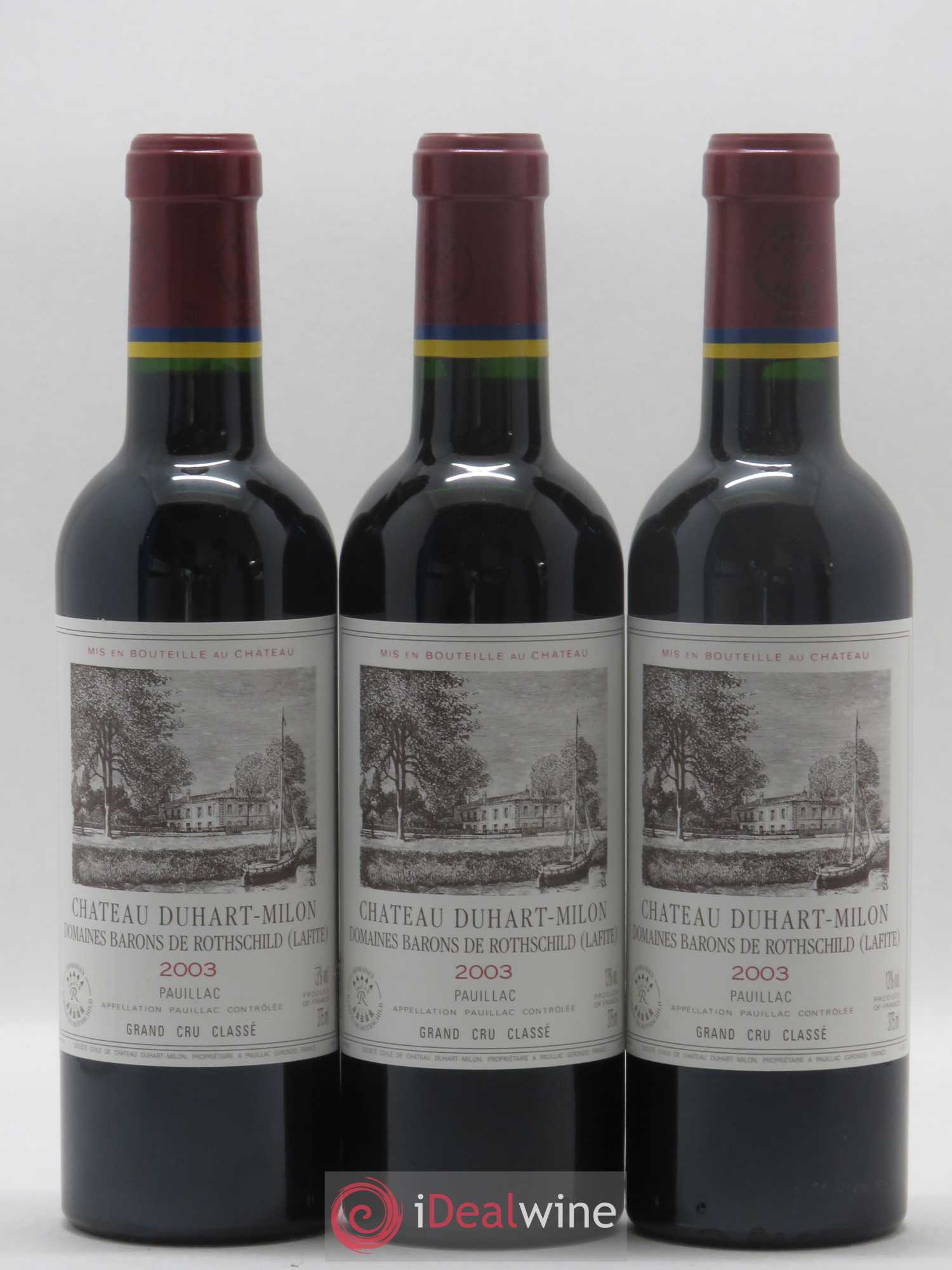 Château Duhart-Milon 4ème Grand Cru Classé 2003 - Lot de 24 demi bouteilles - 1