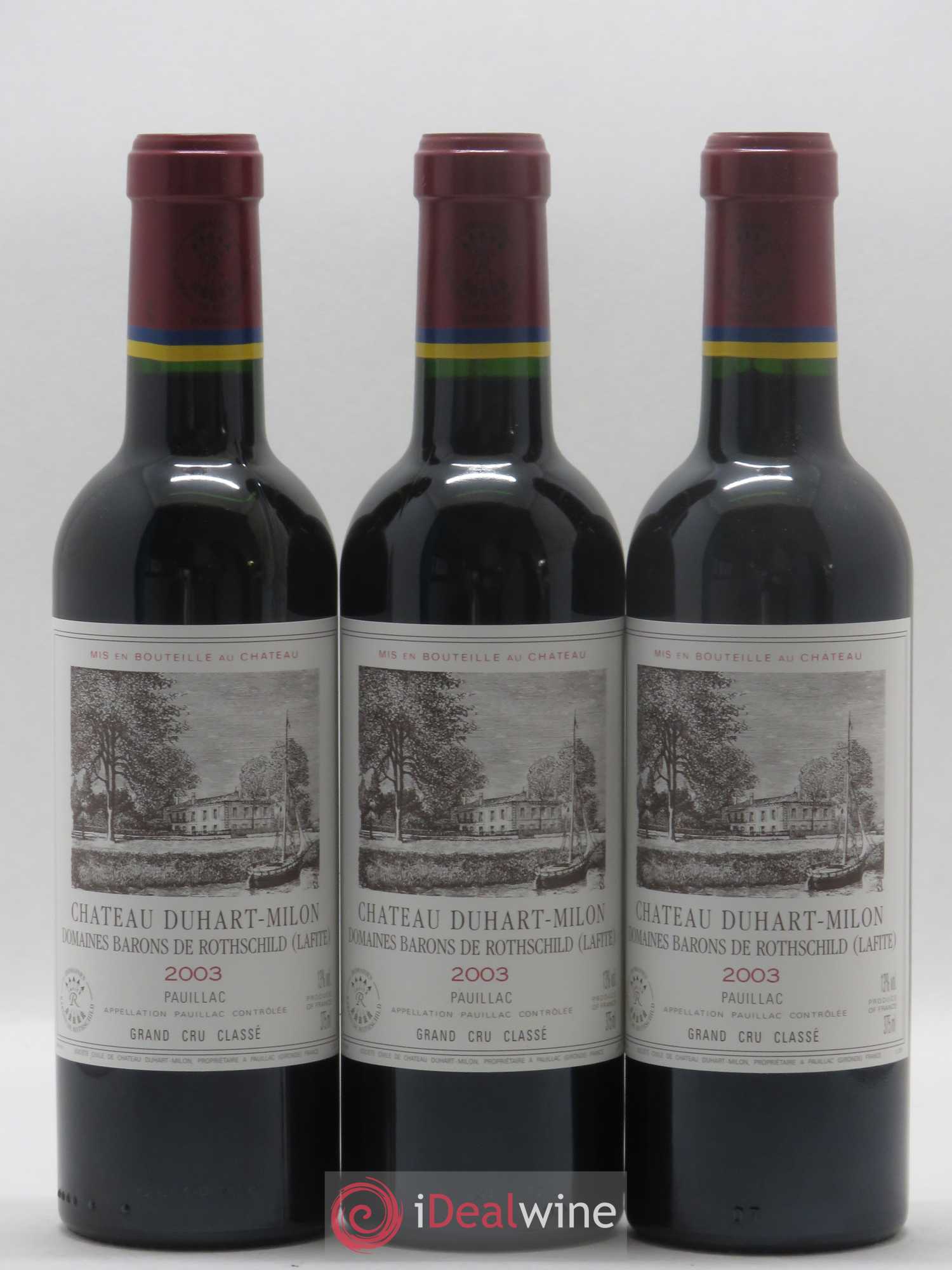 Château Duhart-Milon 4ème Grand Cru Classé 2003 - Lot de 24 demi bouteilles - 4