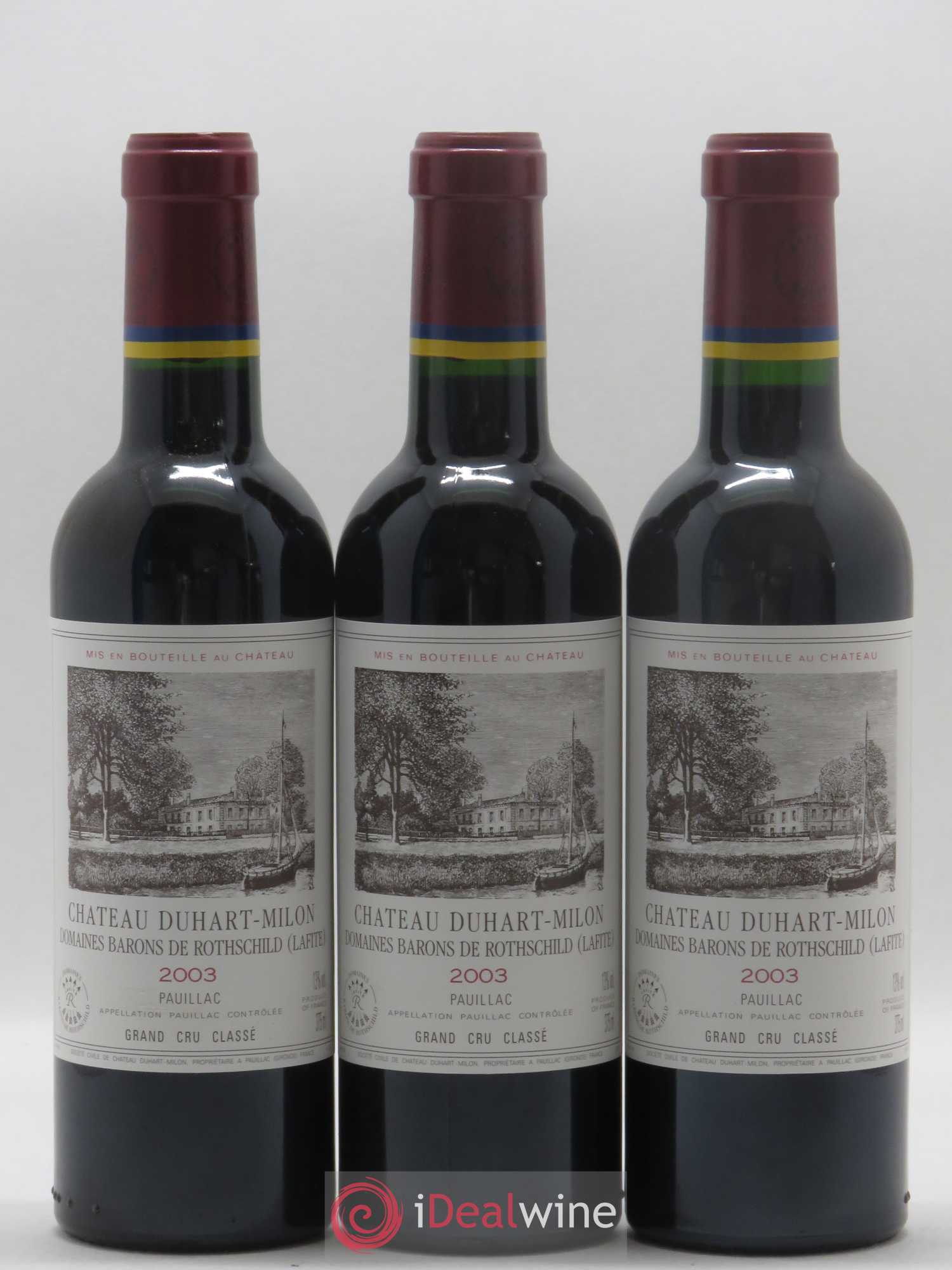 Château Duhart-Milon 4ème Grand Cru Classé 2003 - Lot de 24 demi bouteilles - 6