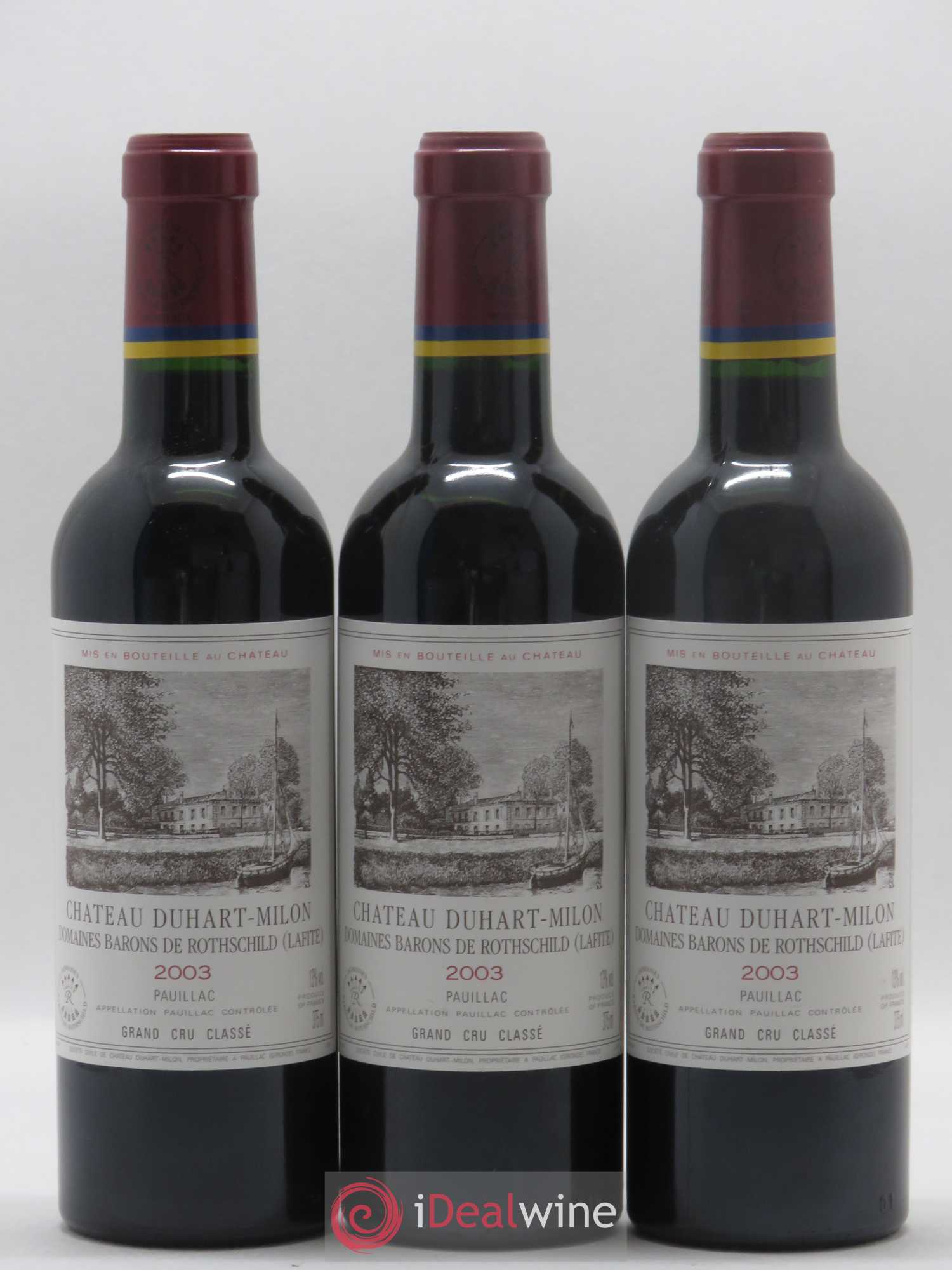 Château Duhart-Milon 4ème Grand Cru Classé 2003 - Lot de 24 demi bouteilles - 8