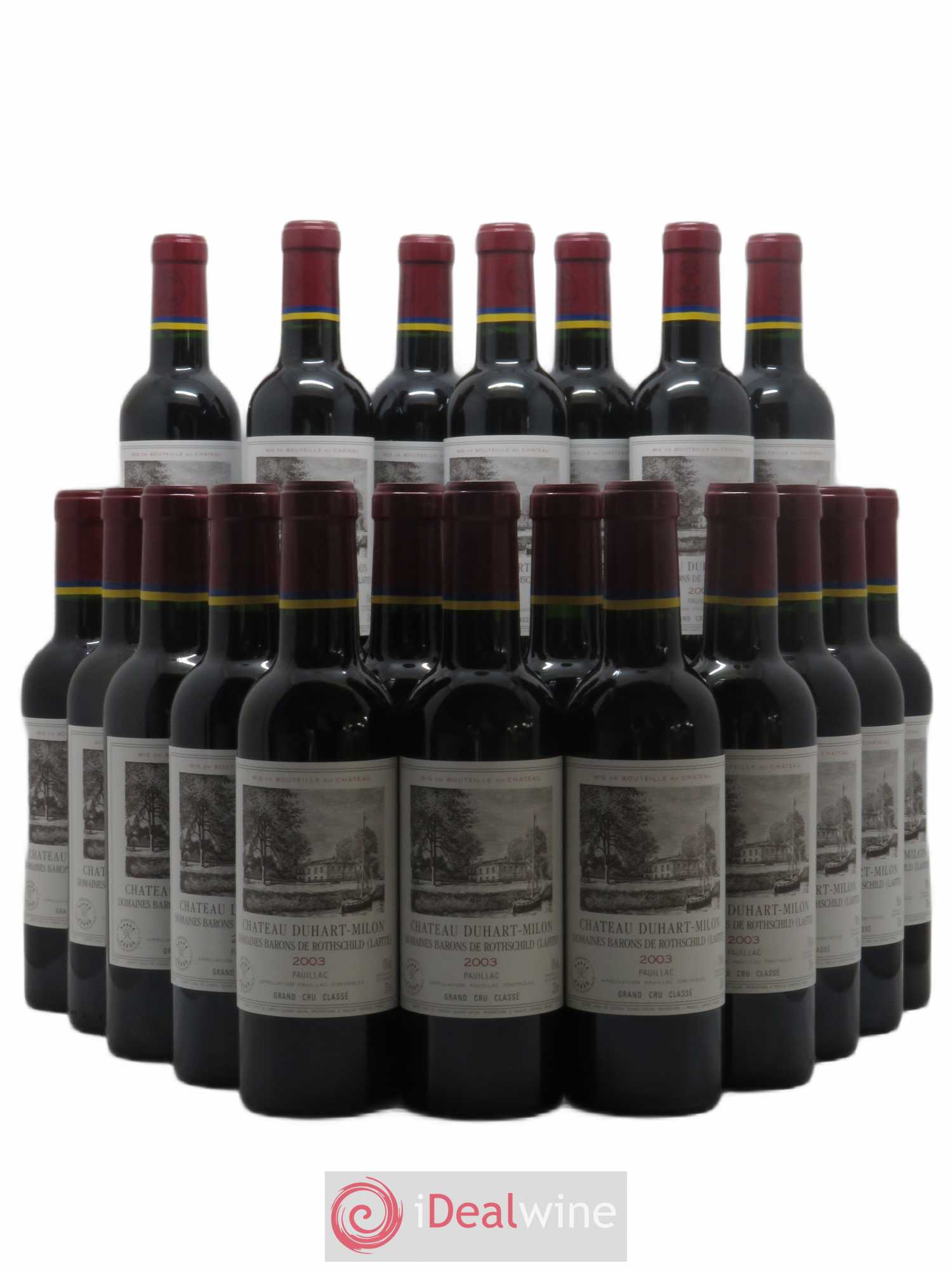 Château Duhart-Milon 4ème Grand Cru Classé 2003 - Lot de 24 demi bouteilles - 0