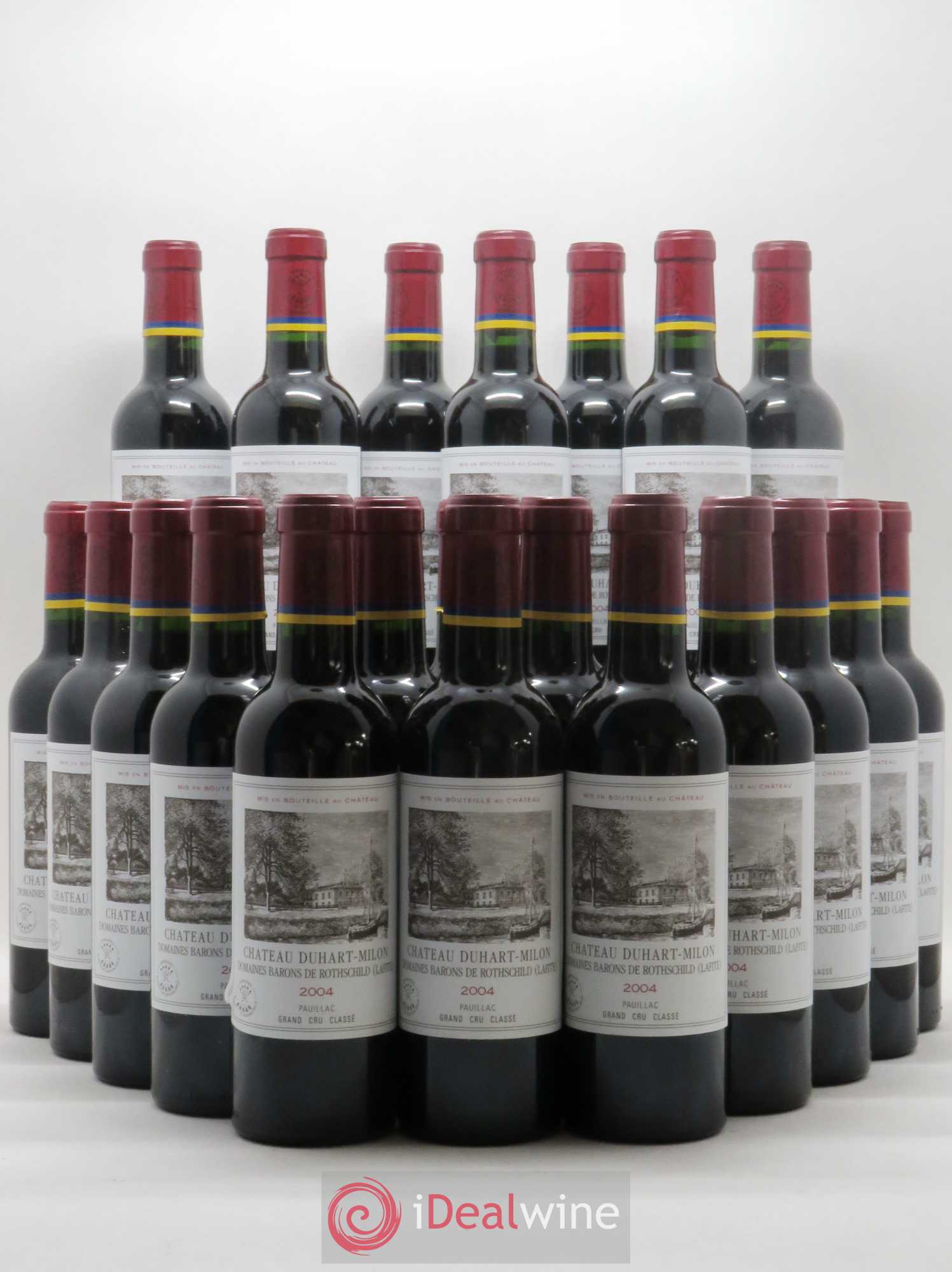 Château Duhart-Milon 4ème Grand Cru Classé 2004 - Lot de 24 demi bouteilles - 0