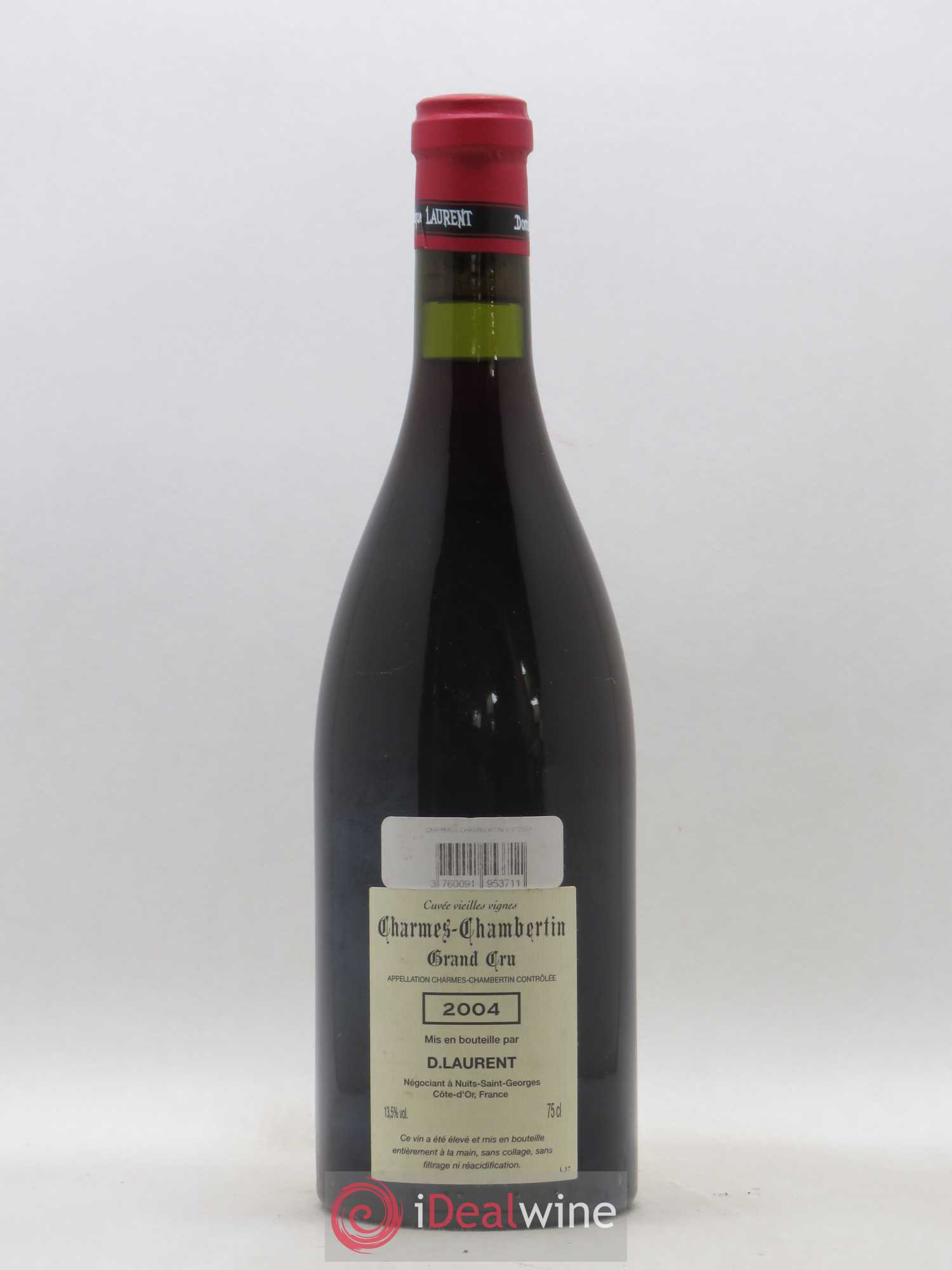 Charmes-Chambertin Grand Cru Vieilles Vignes Dominique Laurent 2004 - Lot de 1 bouteille - 1