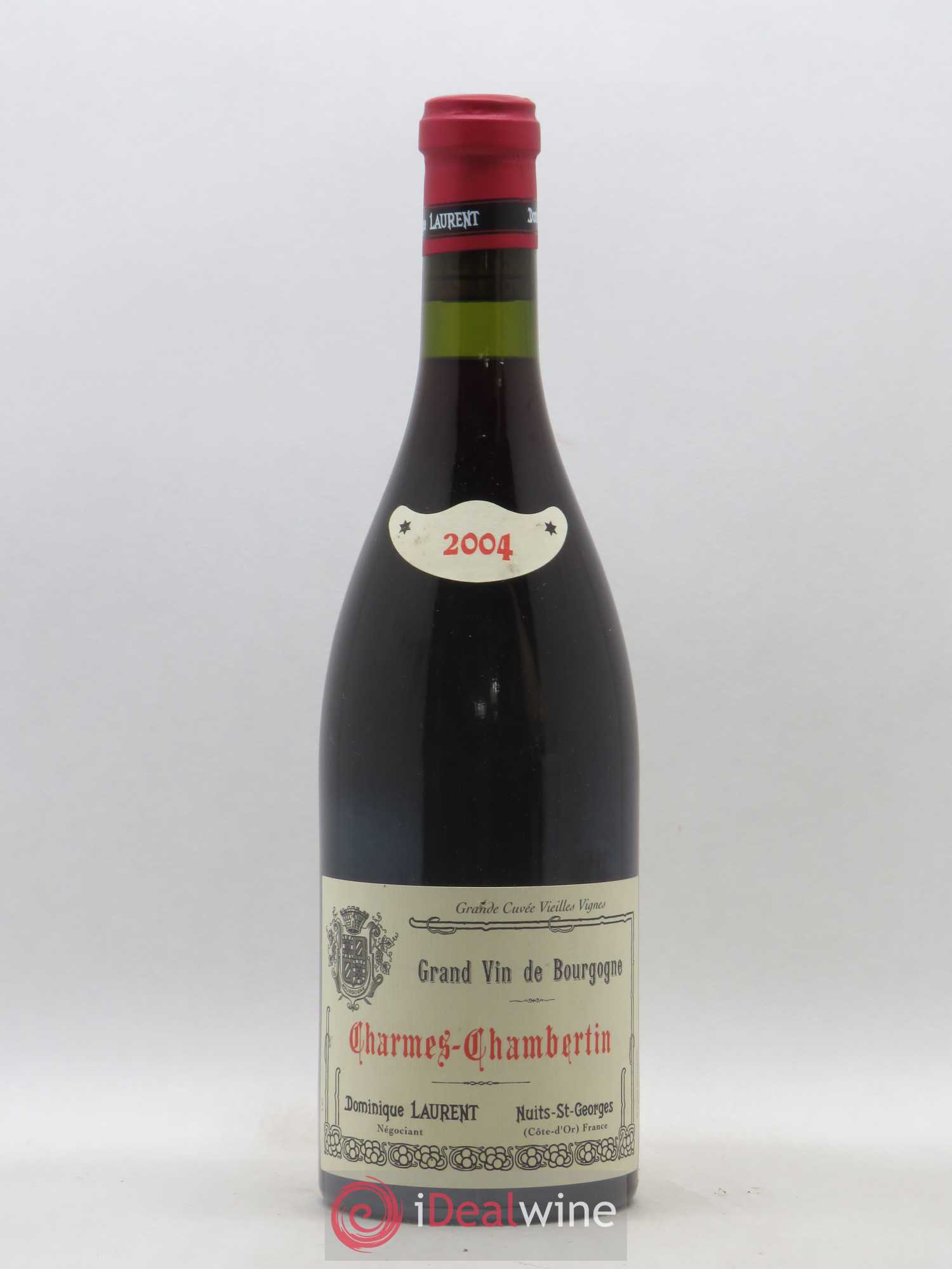 Charmes-Chambertin Grand Cru Vieilles Vignes Dominique Laurent 2004 - Lot de 1 bouteille - 0