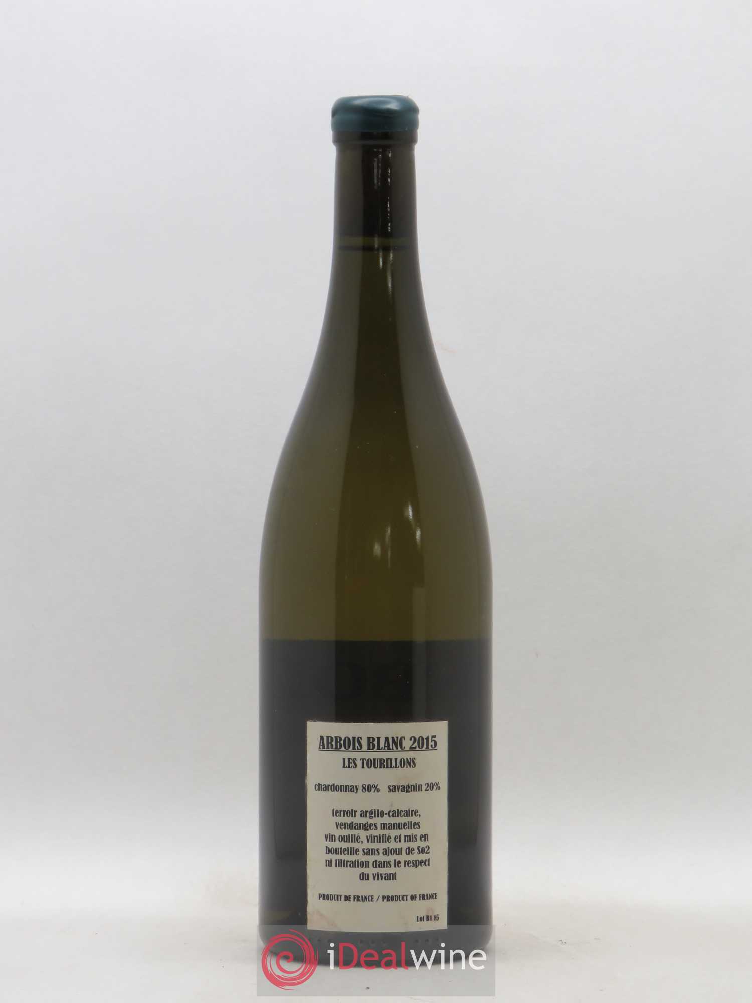 Arbois Chardonnay Savagnin Les Tourillons Adeline Houillon & Renaud Bruyère 2015 - Lot de 1 bouteille - 1