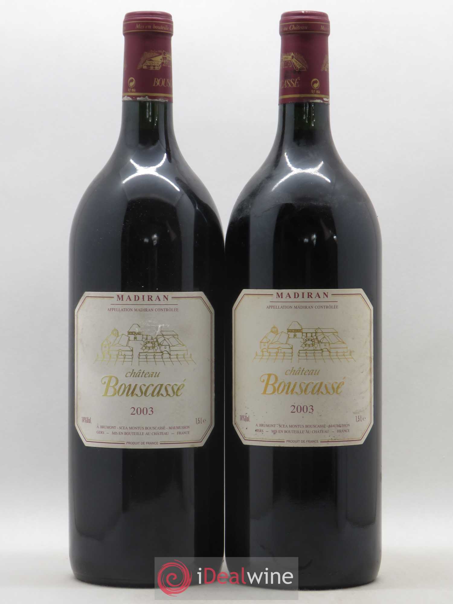 Madiran Château Bouscassé Alain Brumont 2003 - Lot de 2 magnums - 0