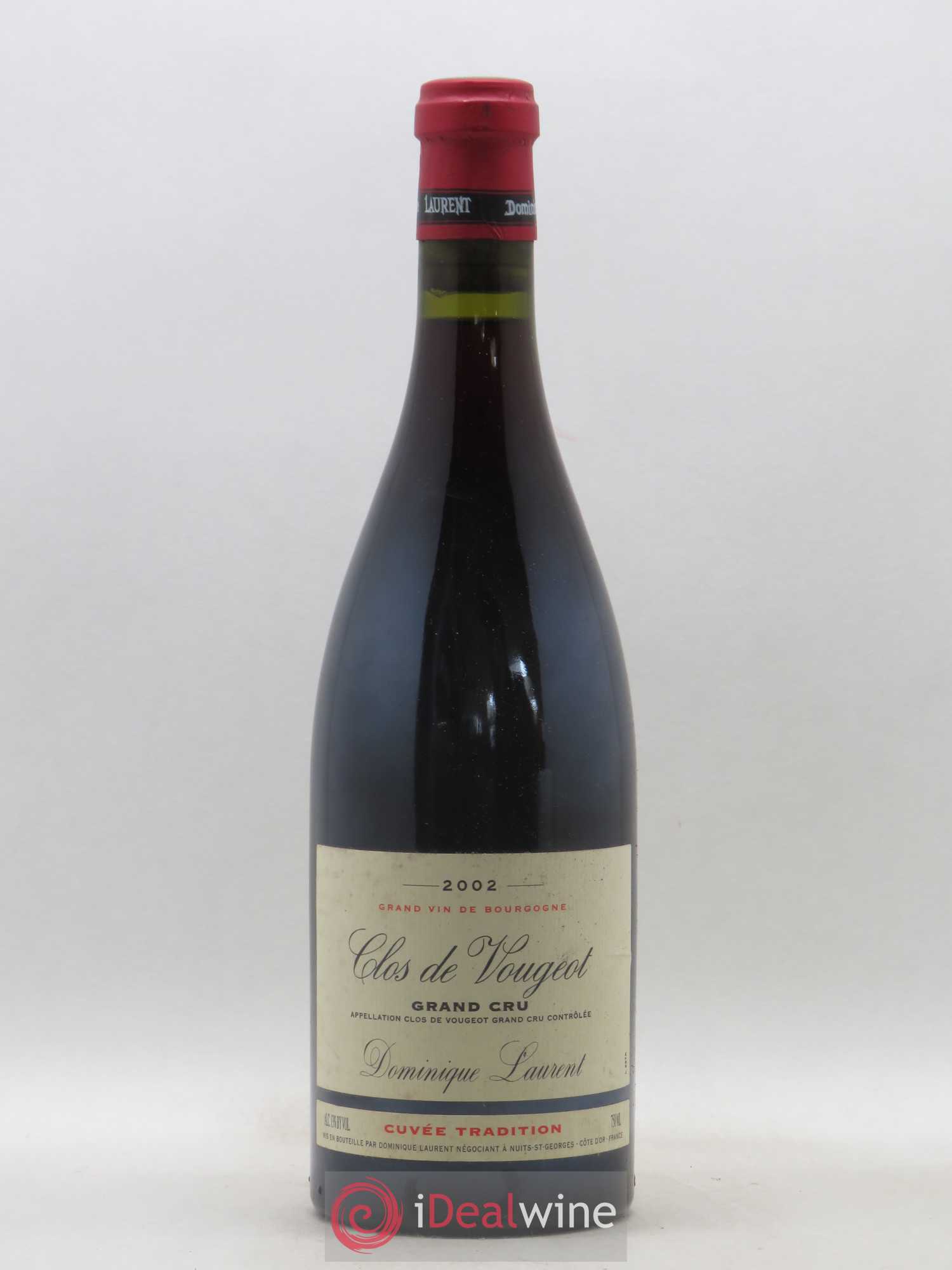 Clos de Vougeot Grand Cru Cuvée Tradition Dominique Laurent 2002 - Lot de 1 bouteille - 0