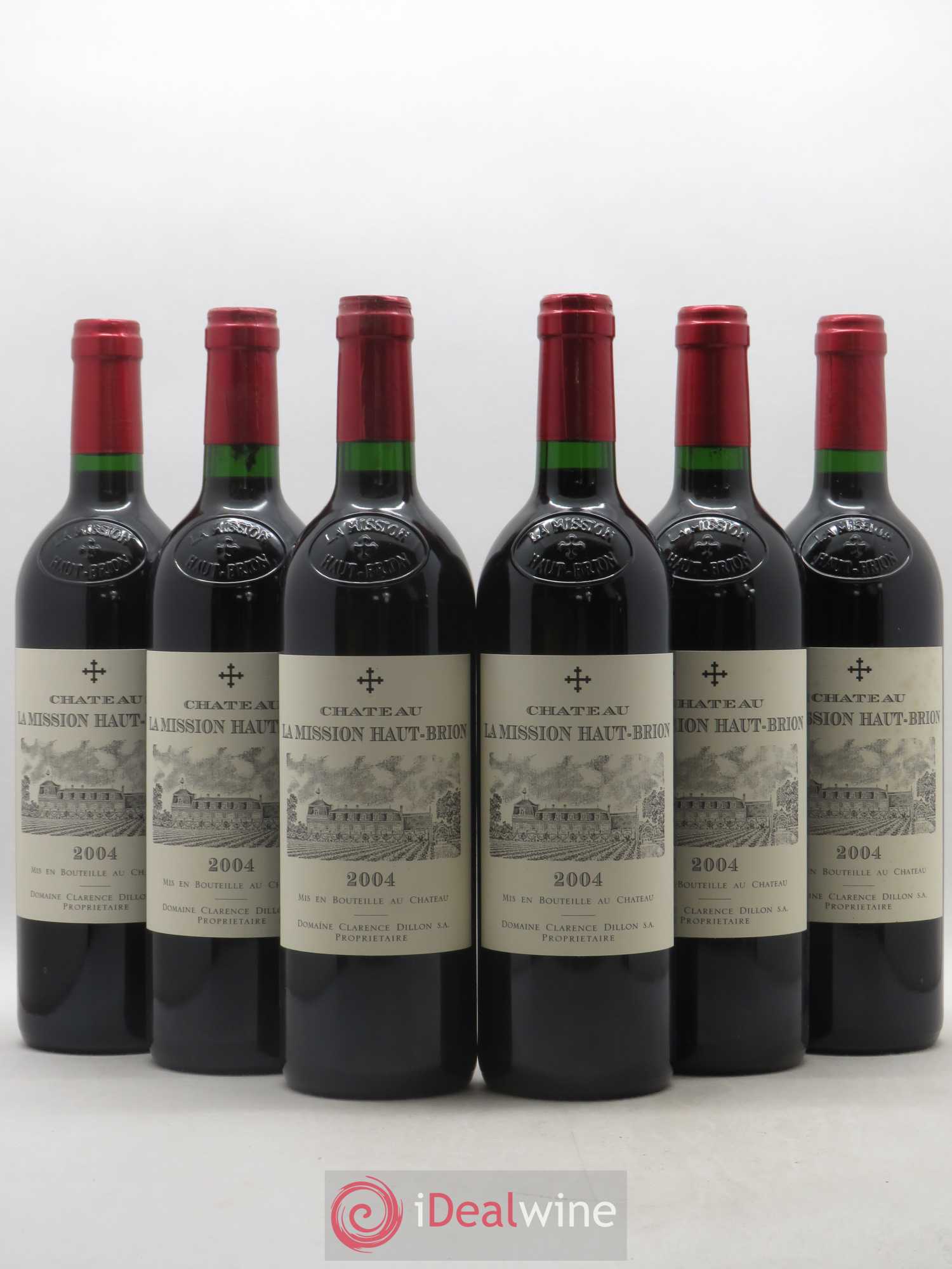 Château la Mission Haut-Brion Cru Classé de Graves 2004 - Lot de 6 bouteilles - 0
