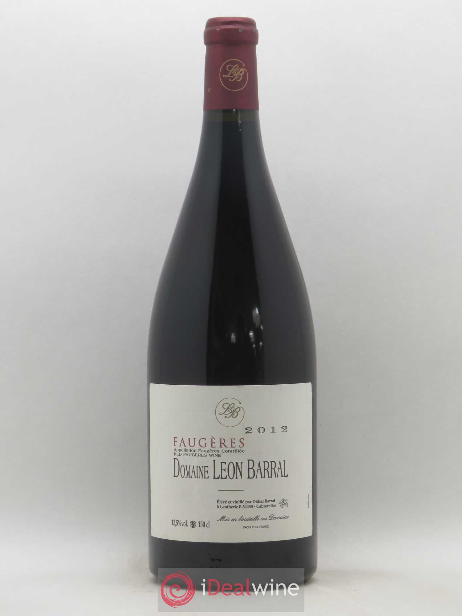 Faugères Domaine Léon Barral 2012 - Lot de 1 magnum - 0