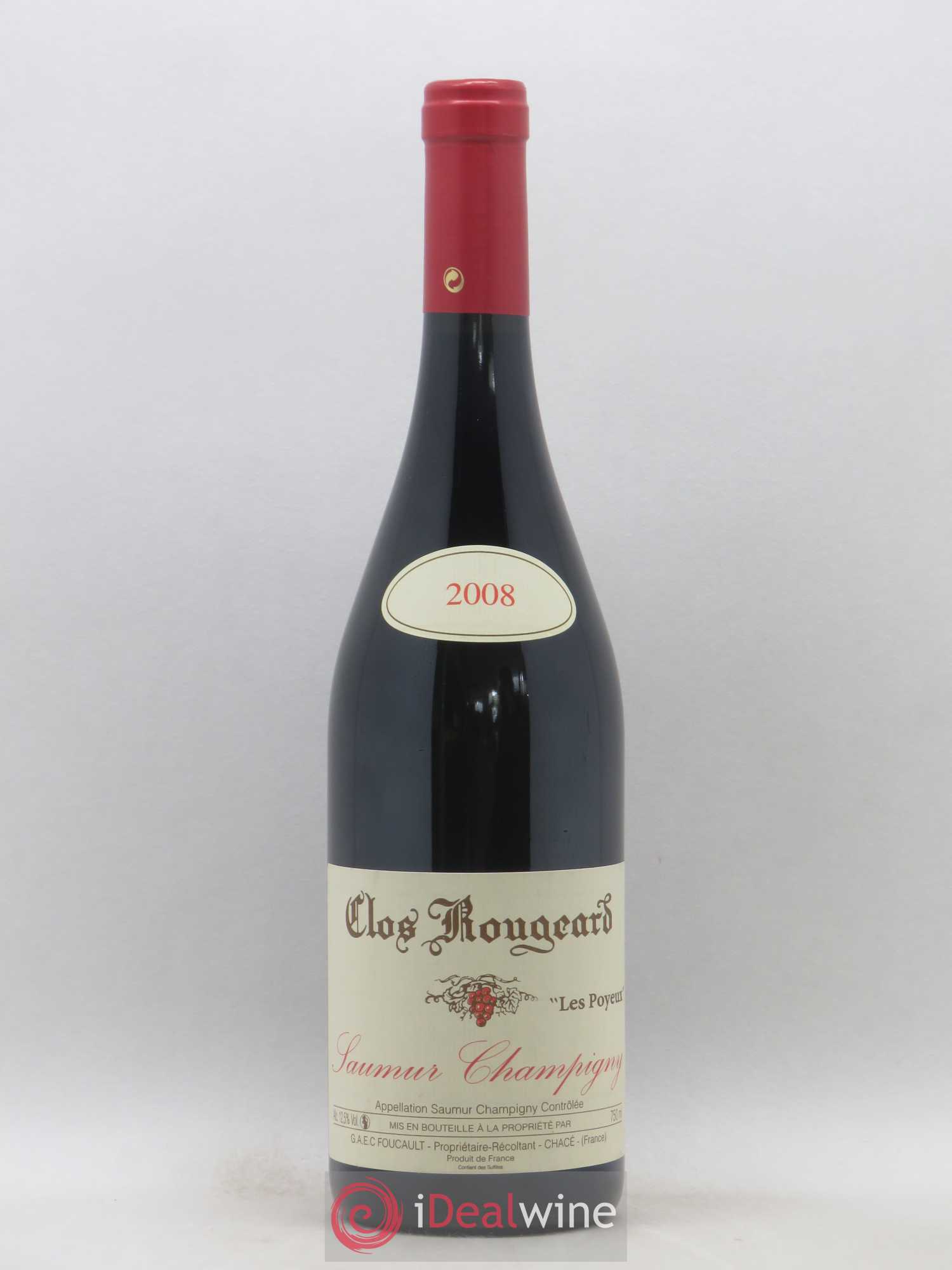 Saumur-Champigny Les Poyeux Clos Rougeard 2008 - Lot de 1 bouteille - 0
