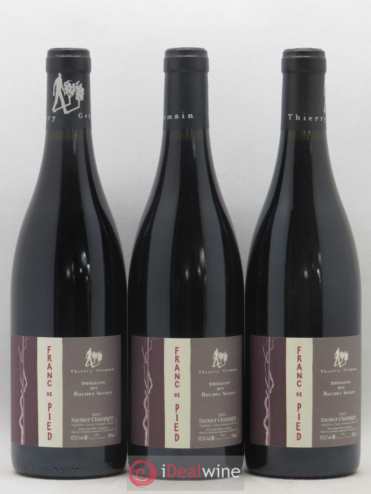 Saumur-Champigny Franc de pied Domaine des Roches Neuves - Thierry Germain 2013 - Lot de 3 bouteilles - 0