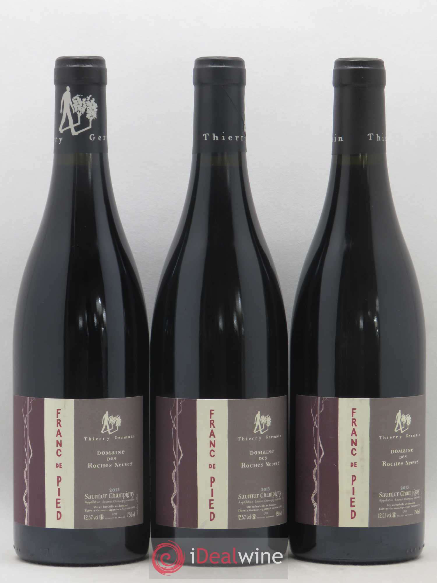Saumur-Champigny Franc de pied Domaine des Roches Neuves - Thierry Germain 2013 - Lot de 3 bouteilles - 0