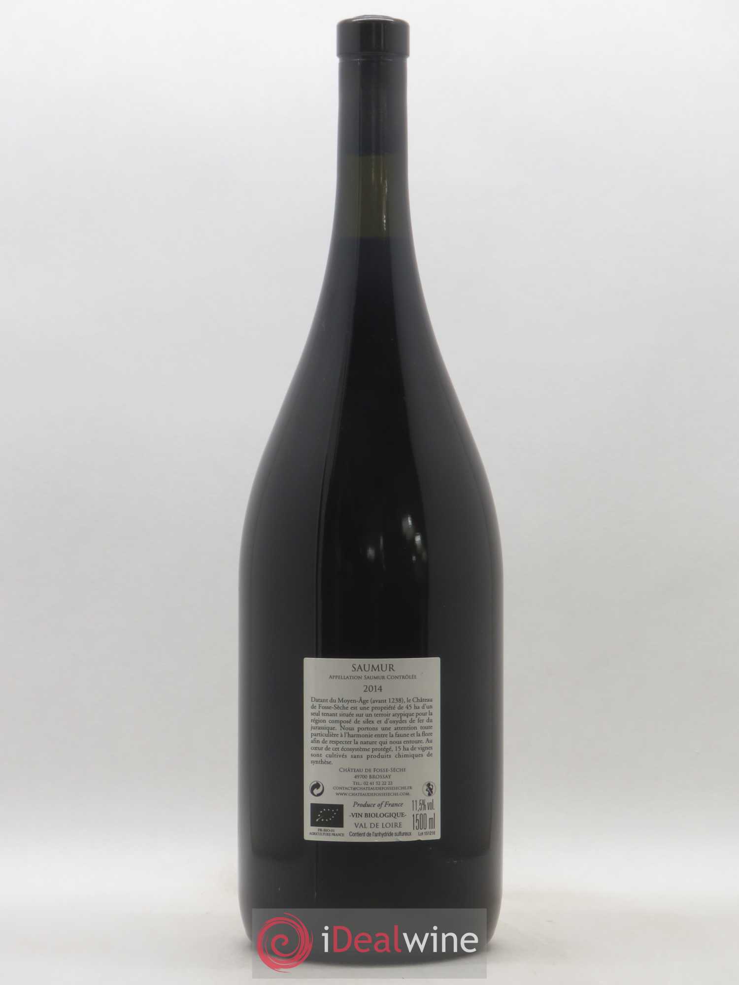Vin de France (anciennement Saumur Puy-Notre-Dame) Réserve du Pigeonnier Château de Fosse-Sèche 2014 - Lot de 1 magnum - 1