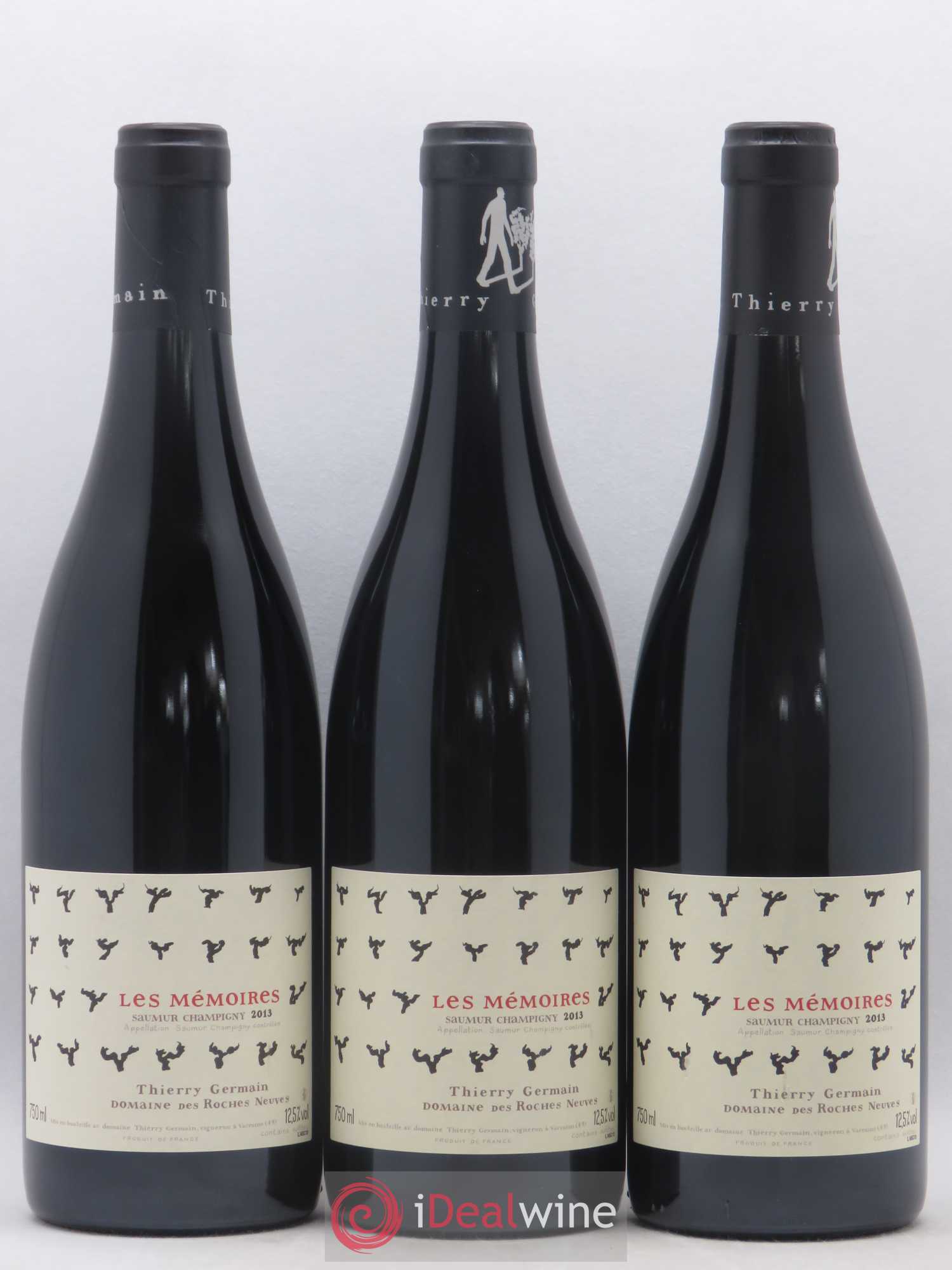 Saumur-Champigny Les Mémoires Domaine des Roches Neuves - Thierry Germain 2013 - Lot de 3 bouteilles - 0