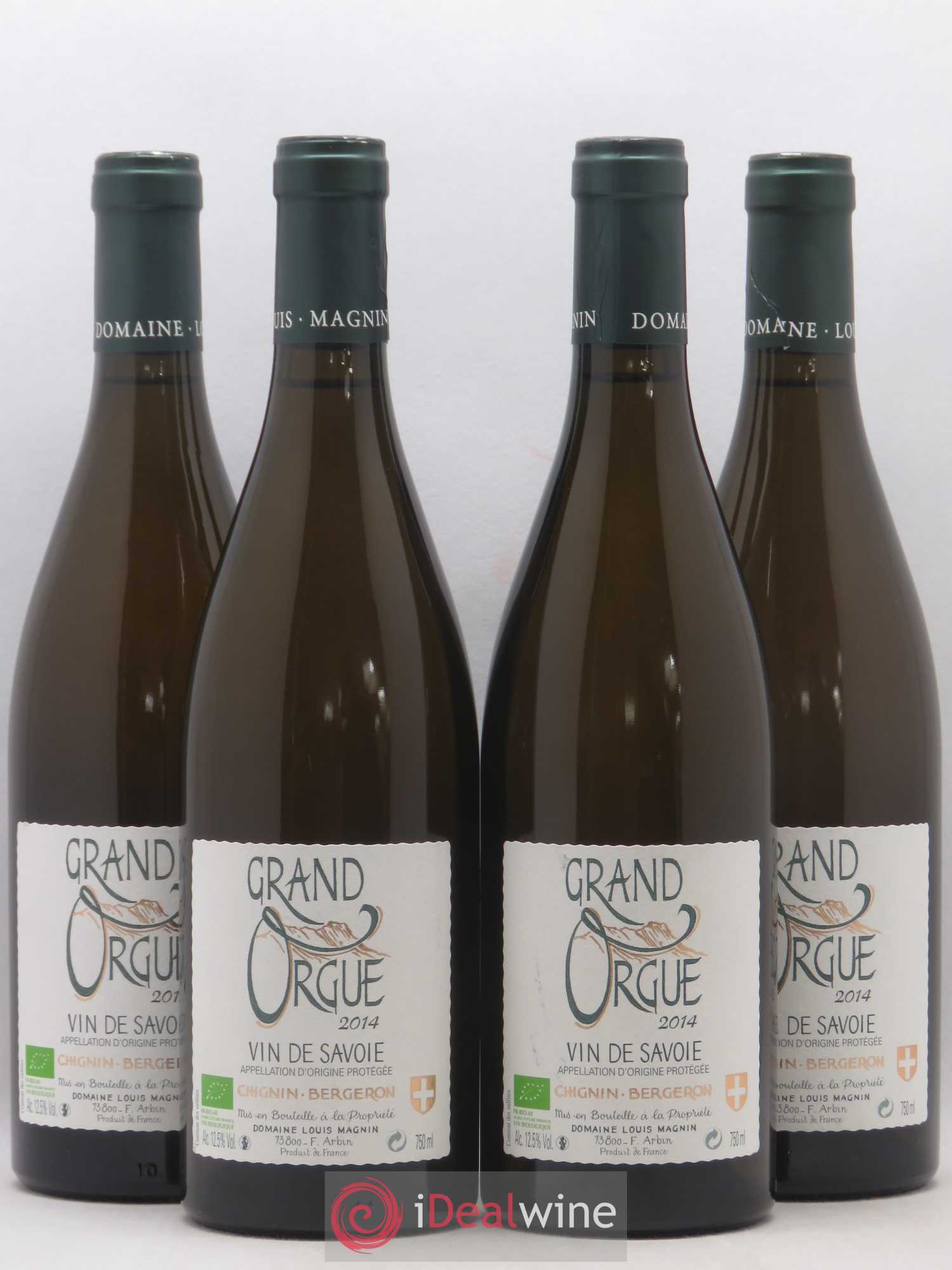 Vin de Savoie Chignin-Bergeron Grand Orgue Louis Magnin 2014 - Lot of 4 bottles - 0