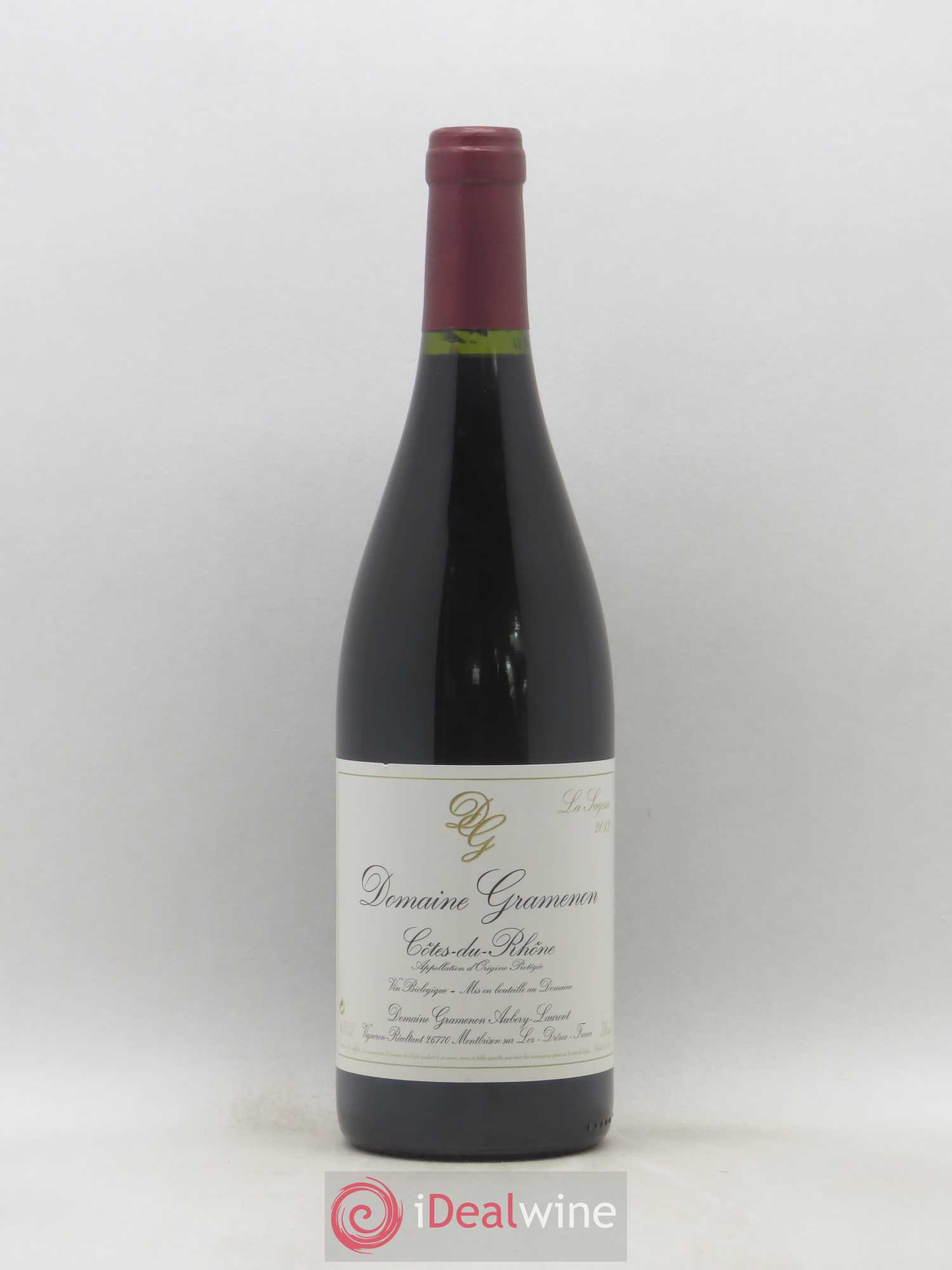 Côtes-du-Rhône La Sagesse Gramenon (Domaine) 2012 - Lot de 1 bouteille - 0