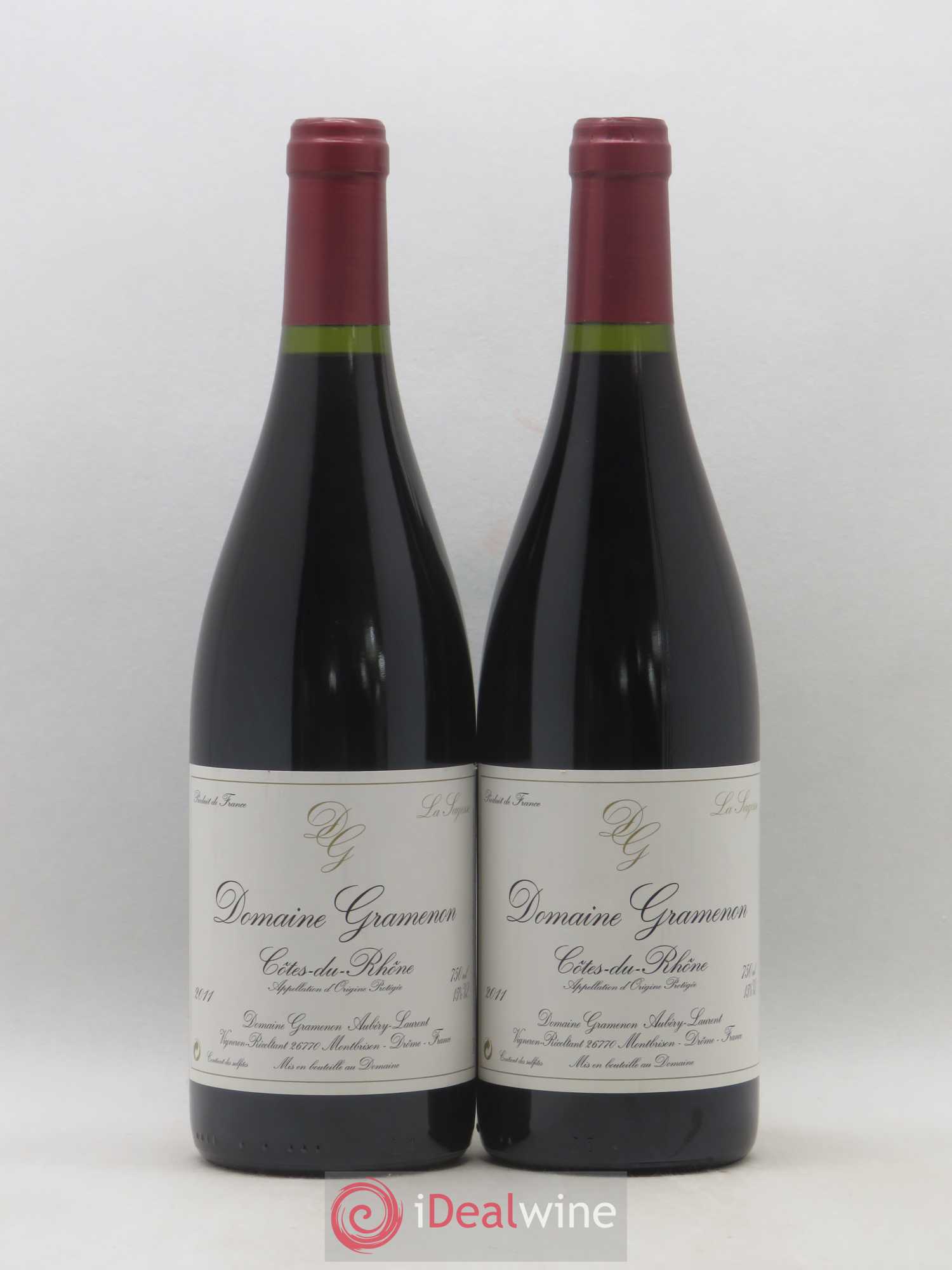 Côtes-du-Rhône La Sagesse Gramenon (Domaine) 2011 - Lot de 2 bouteilles - 0