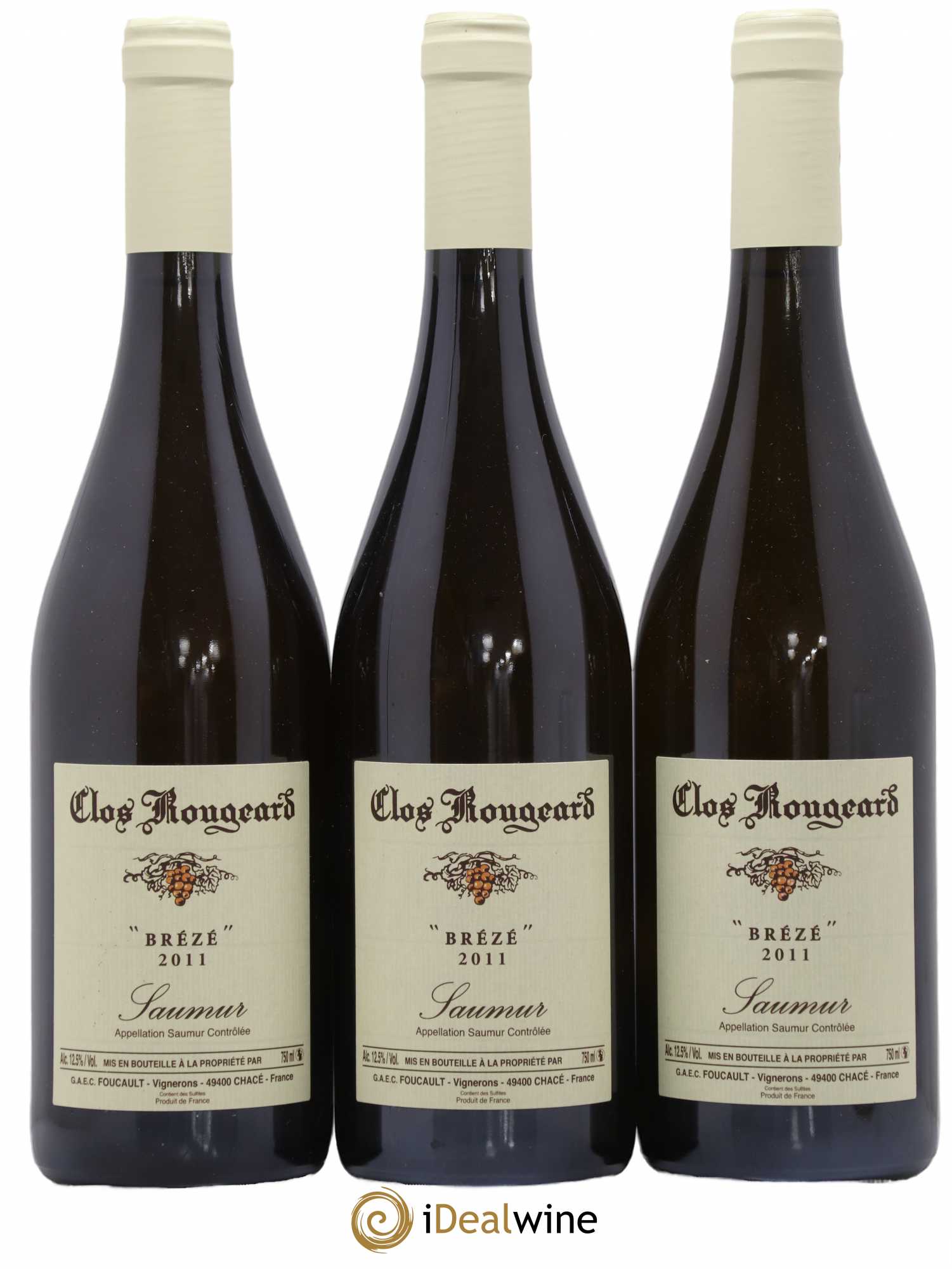 Saumur Brézé Clos Rougeard 2011 - Posten von 3 Flaschen - 0