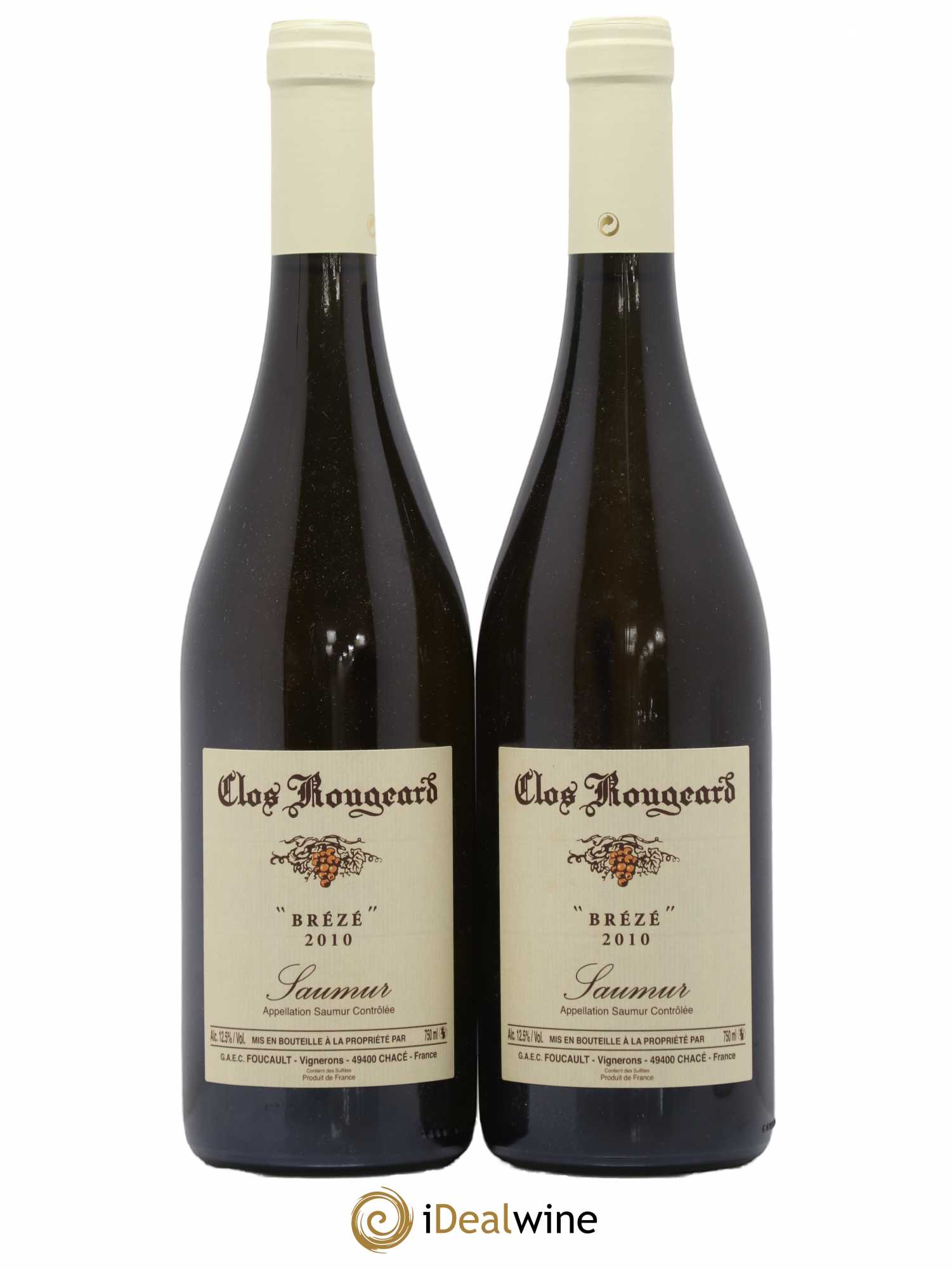 Saumur Brézé Clos Rougeard 2010 - Lot de 2 bouteilles - 0