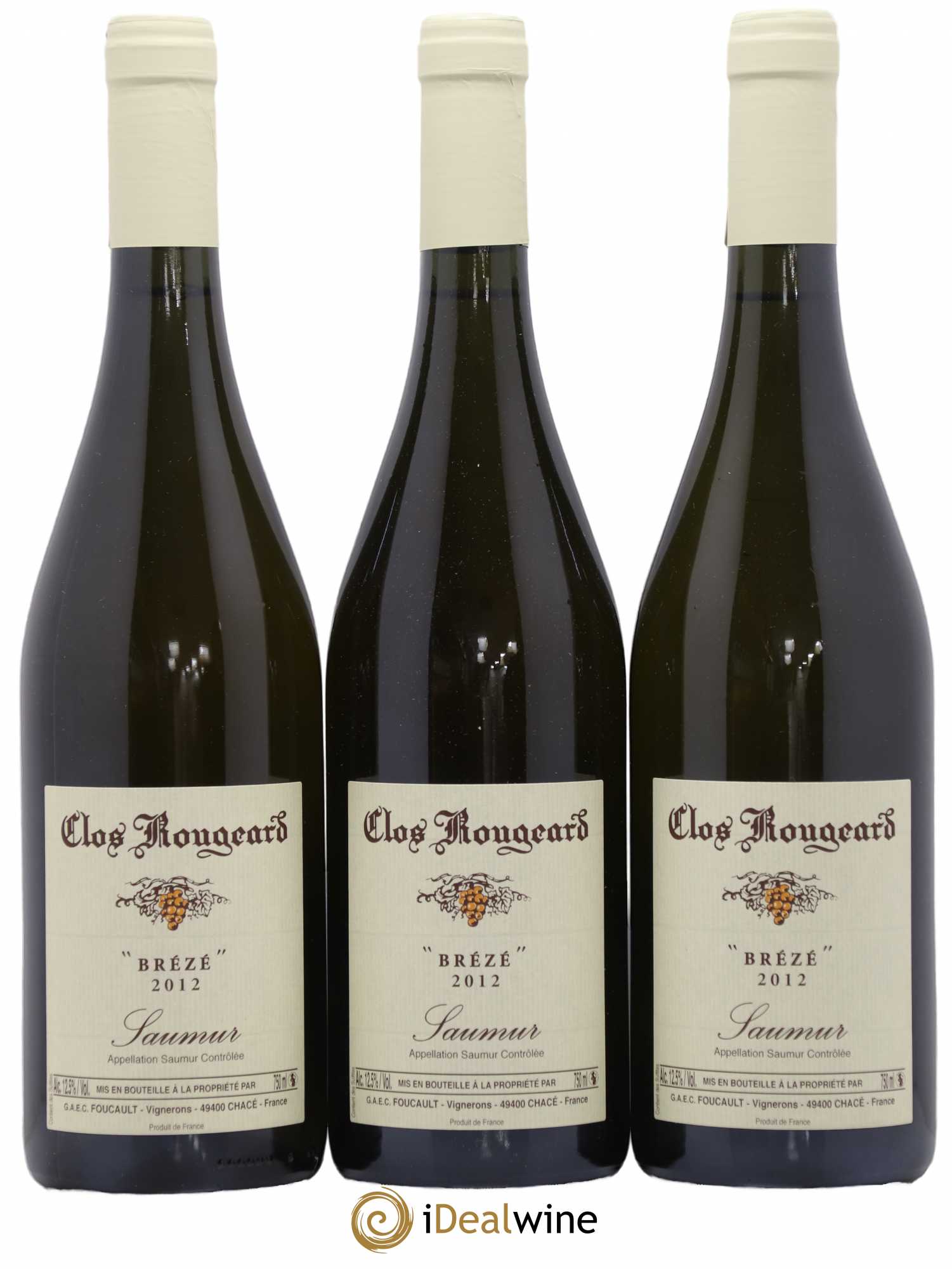 Saumur Brézé Clos Rougeard 2012 - Lot de 3 bouteilles - 0
