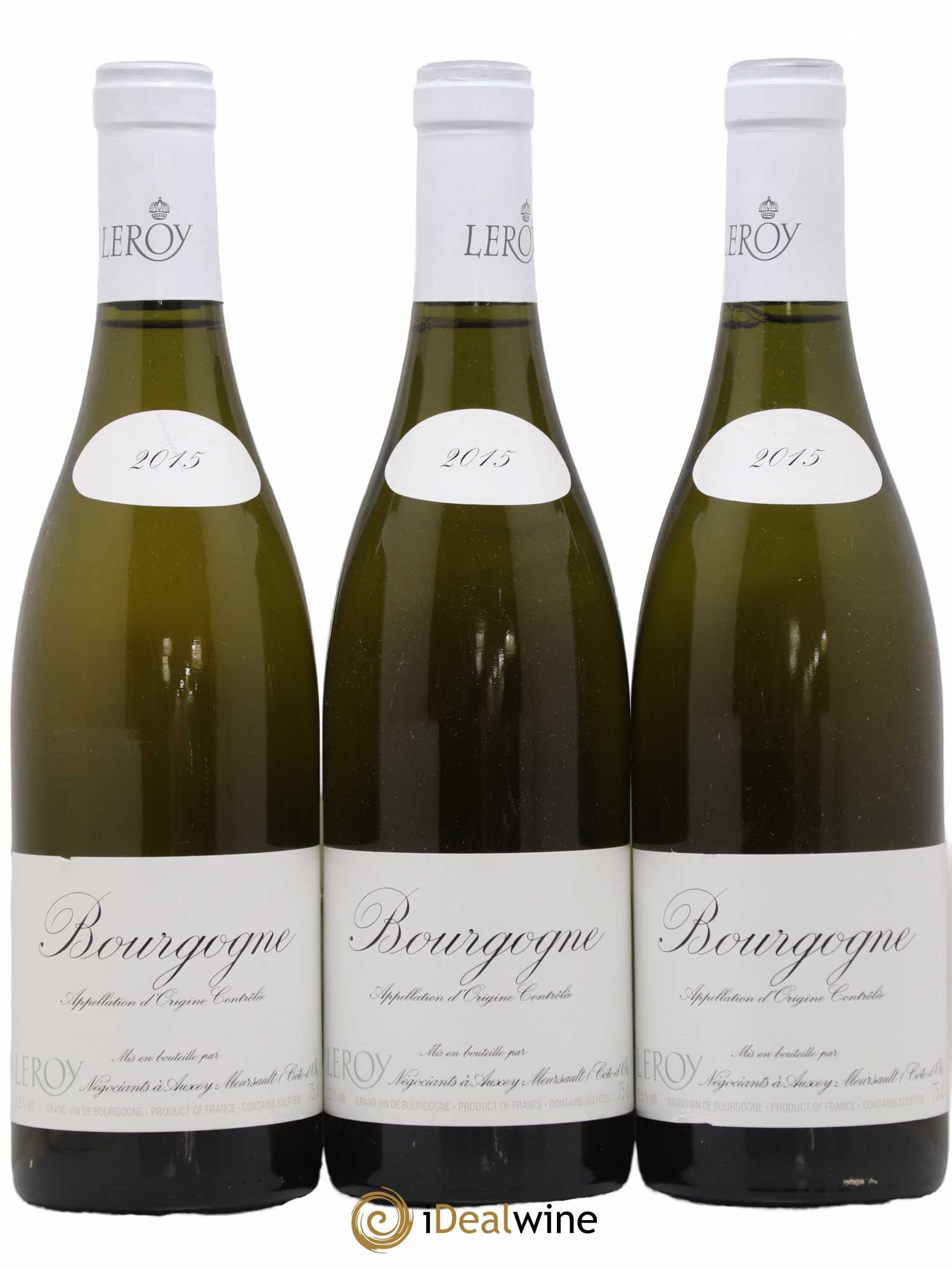 Bourgogne Leroy SA 2015 - Lot de 3 bouteilles - 0