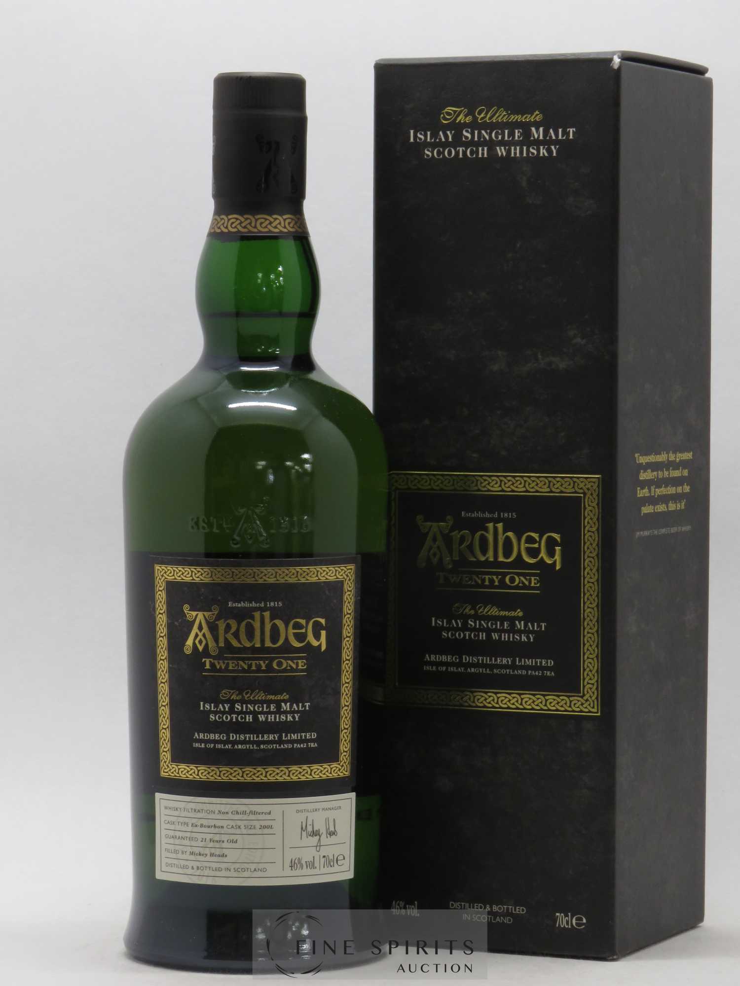 Ardbeg 21 years Of. Ex-Bourbon Cask Size 200L The Utimate - Lot de 1 bouteille - 0