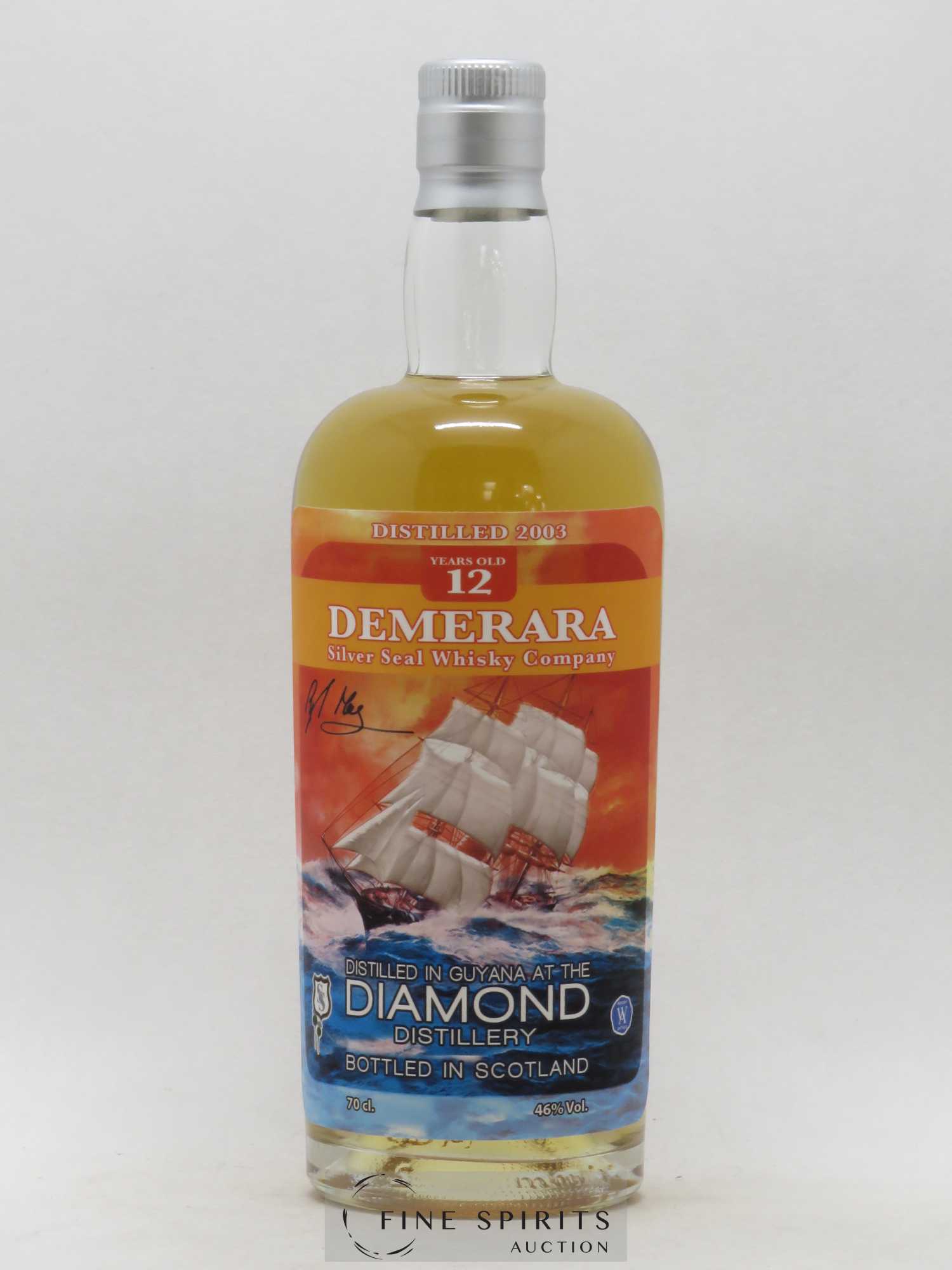 Diamond 12 years 2003 Silver Seal Whisky Company Demerara Cask n°37 - One of 255 - bottled 2016 - Lot de 1 bouteille - 1