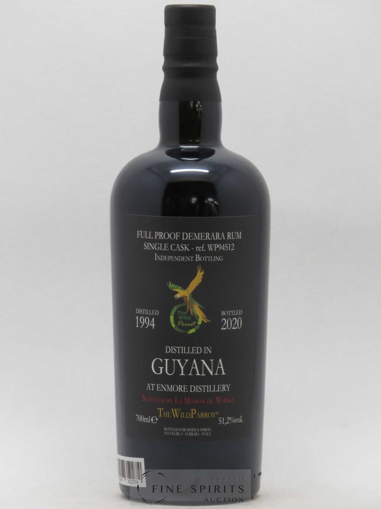 Enmore 1994 Hidden Spirits The Wild Parrot Single Cask n°WP94512 - bottled 2020 LMDW Full Proof - Lot de 1 bouteille - 1