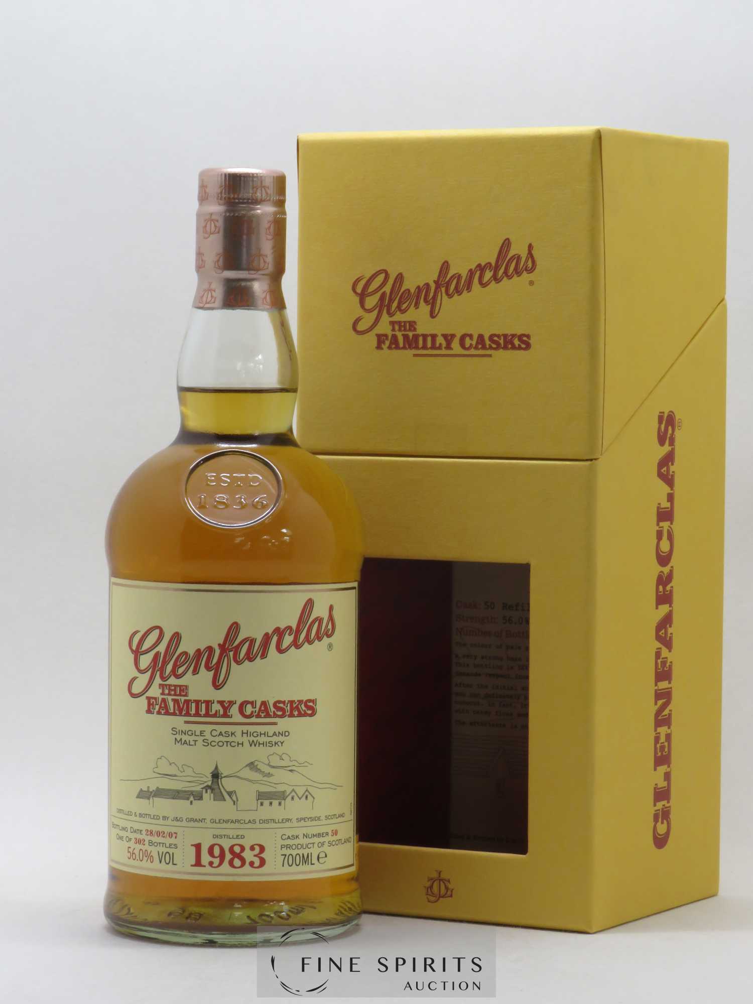 Glenfarclas 1983 Of. The Family Casks Cask n°50 - One of 302 - bottled 2007 - Lot de 1 bouteille - 0