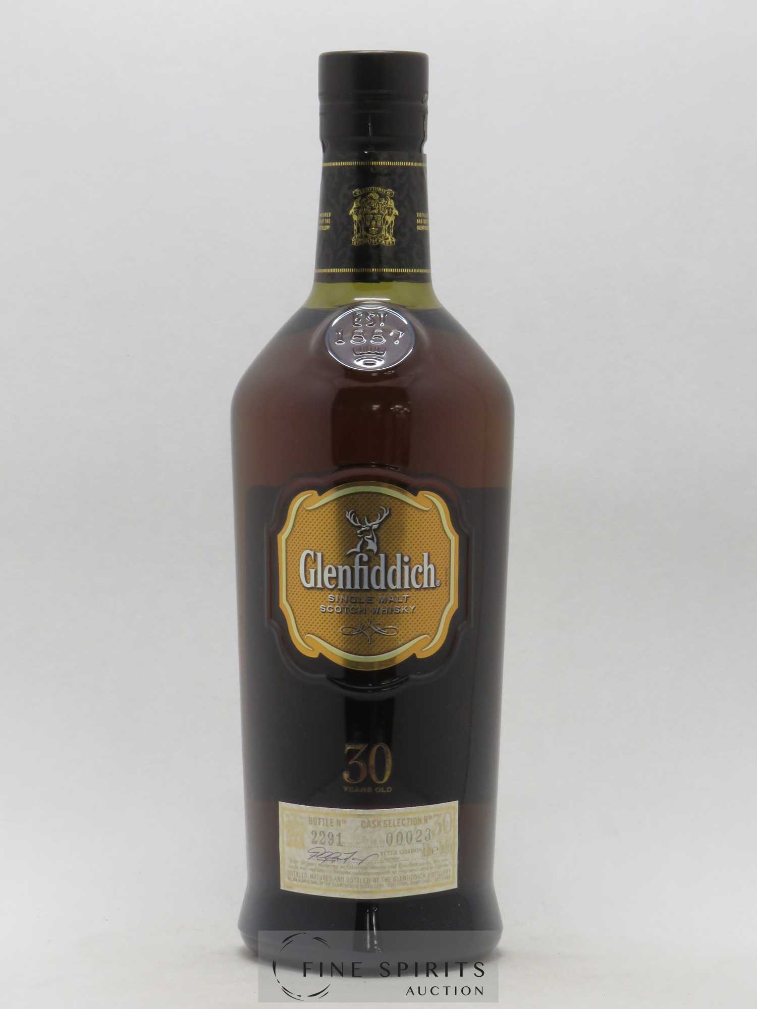 Glenfiddich 30 years Of. Cask Selection n°00023 - Lot de 1 bouteille - 1