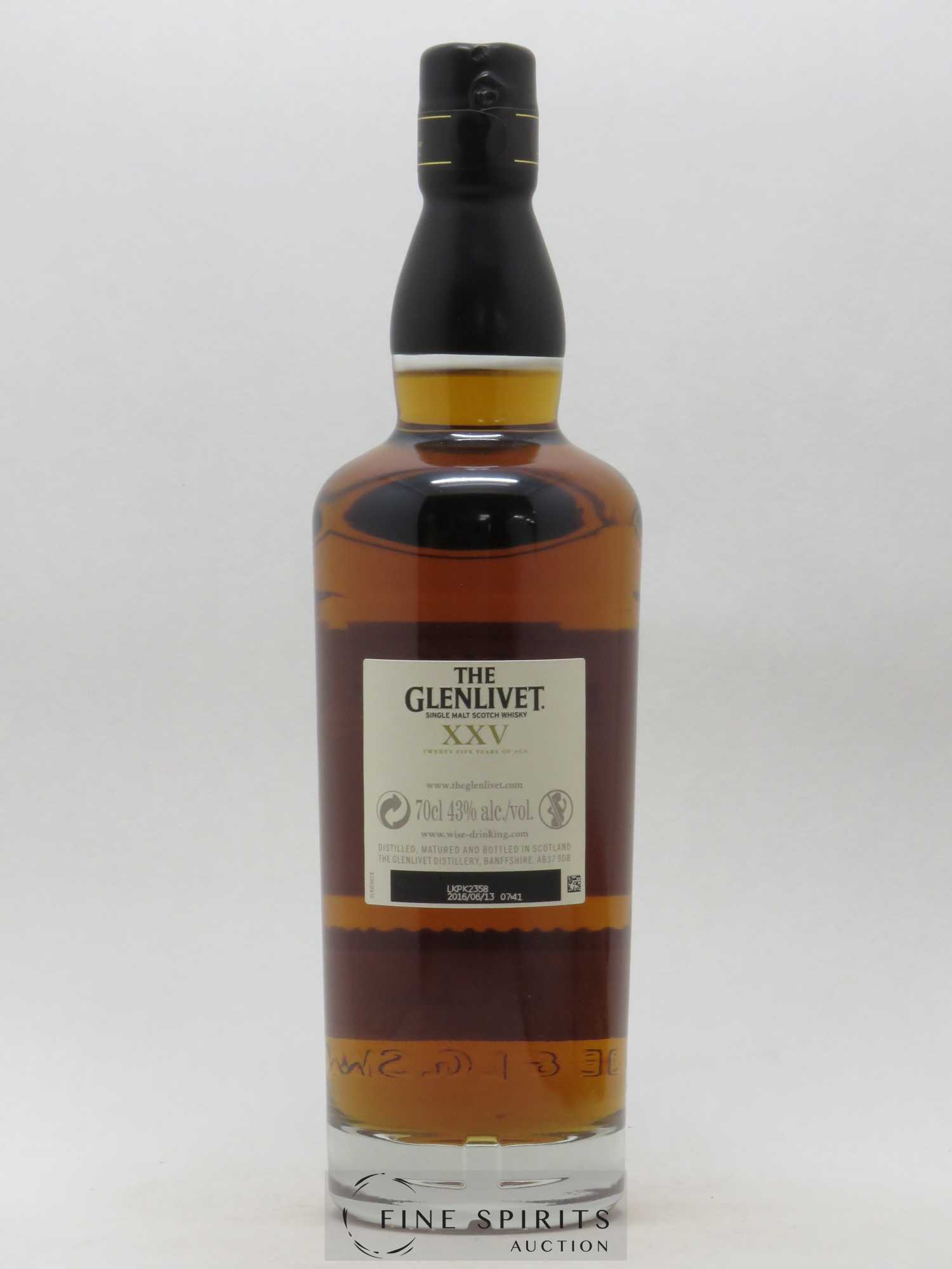 Glenlivet (The) 25 years Of. XXV Batch n°0216C - Oloroso Sherry Casks - bottled 2016 - Posten von 1 Flasche - 2