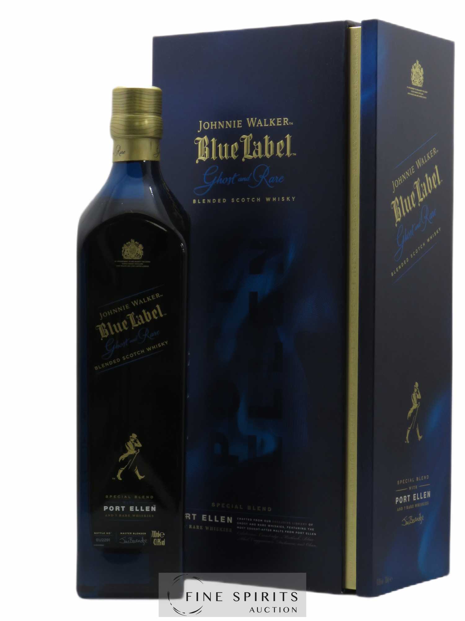Johnnie Walker Of. Ghost and Rare Port Ellen and 7 Rare Whiskies Blue Label - Special Blend (70 cl.) - Lot de 1 bouteille - 0