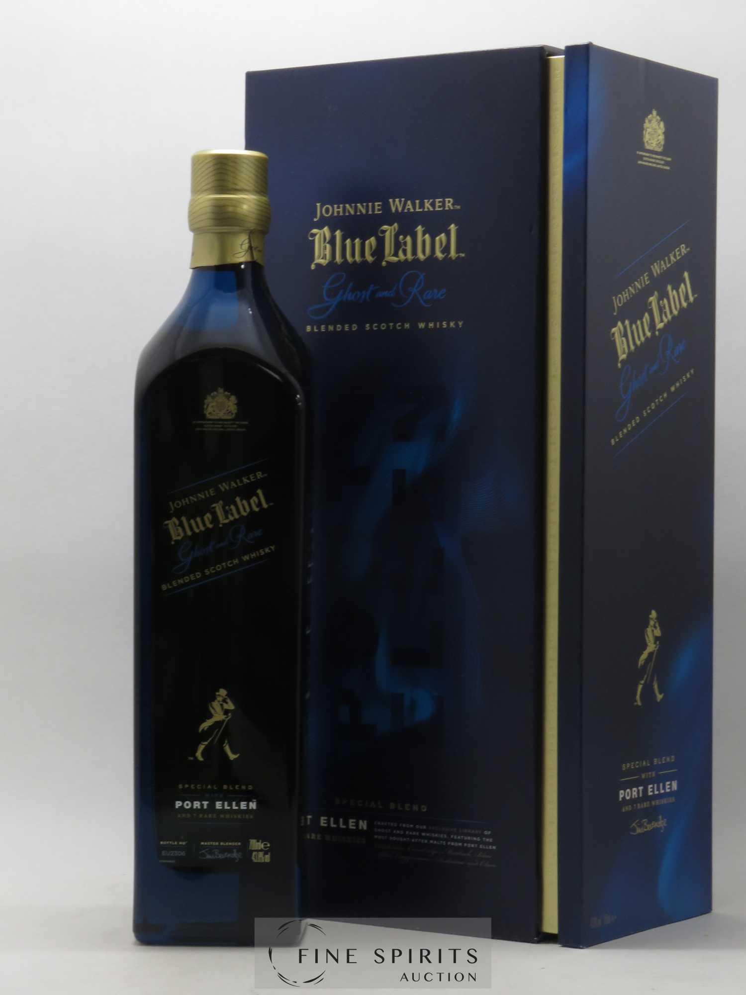 Johnnie Walker Of. Ghost and Rare Port Ellen and 7 Rare Whiskies Blue Label - Special Blend (70 cl.) - Lot de 1 bouteille - 0