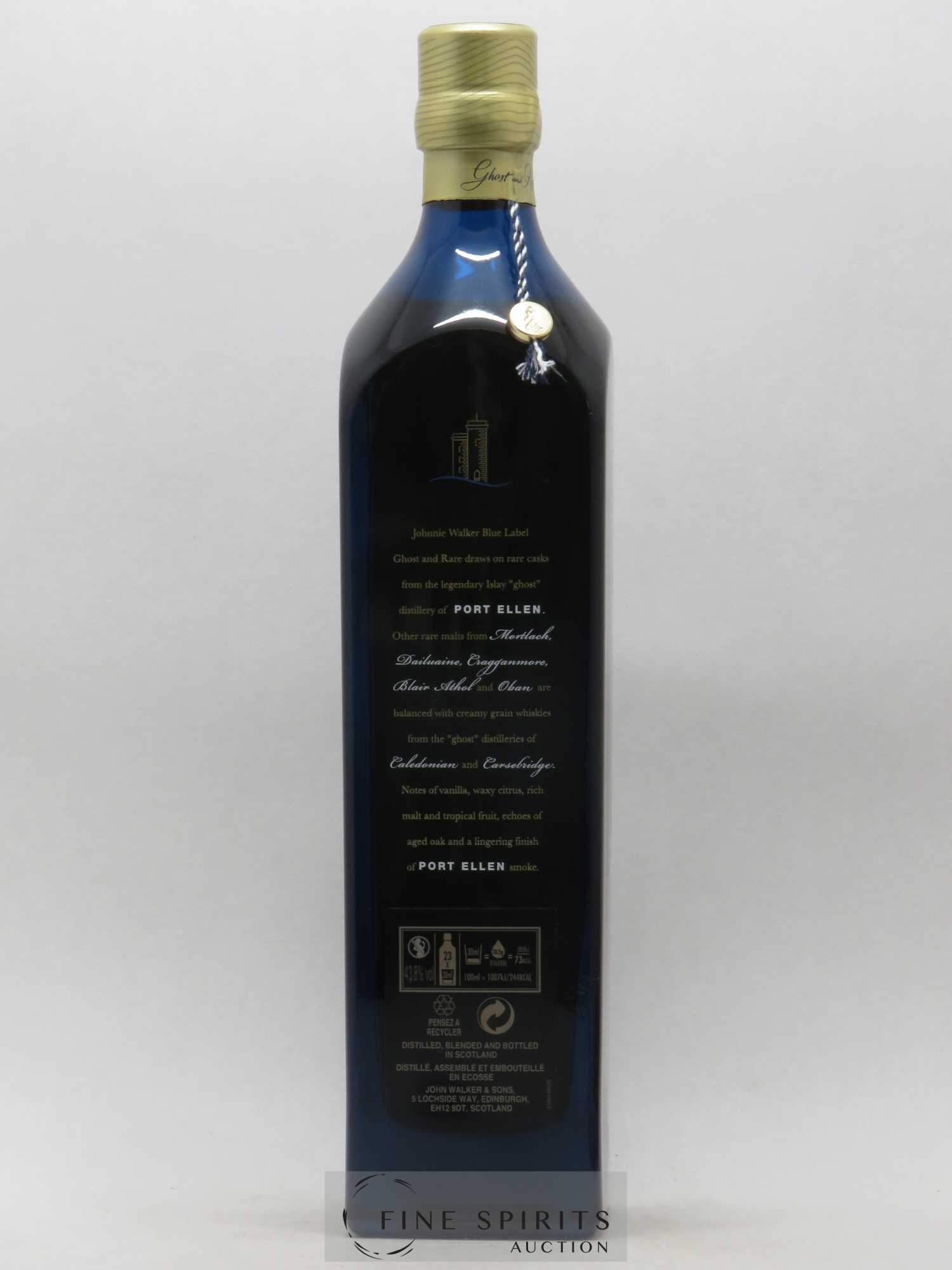 Johnnie Walker Of. Ghost and Rare Port Ellen and 7 Rare Whiskies Blue Label - Special Blend (70 cl.) - Lot de 1 bouteille - 2