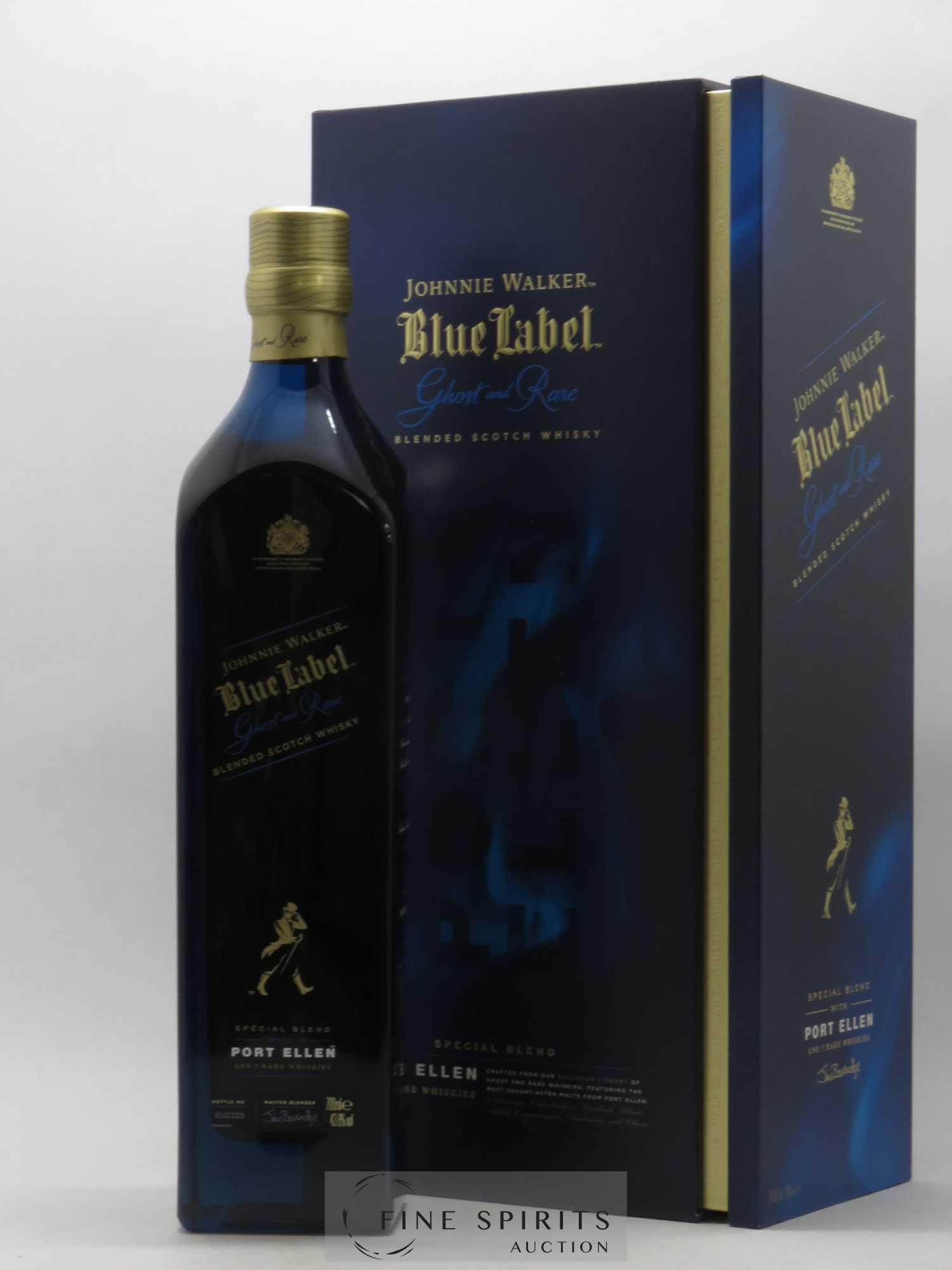 Johnnie Walker Of. Ghost and Rare Port Ellen and 7 Rare Whiskies Blue Label - Special Blend (70 cl.) - Lot de 1 bouteille - 0